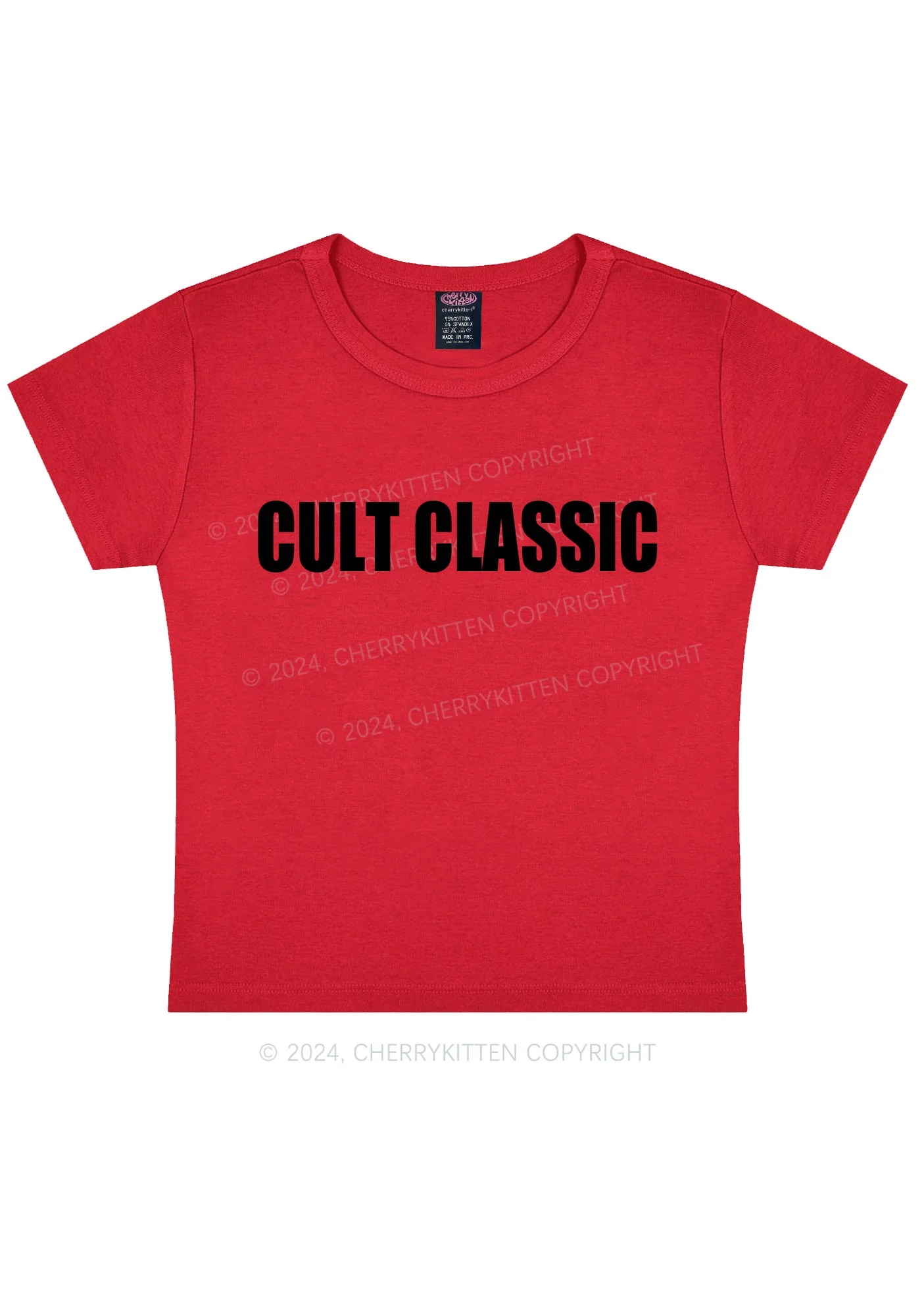 Cult Classic Y2K Baby Tee Cherrykitten - Image 6