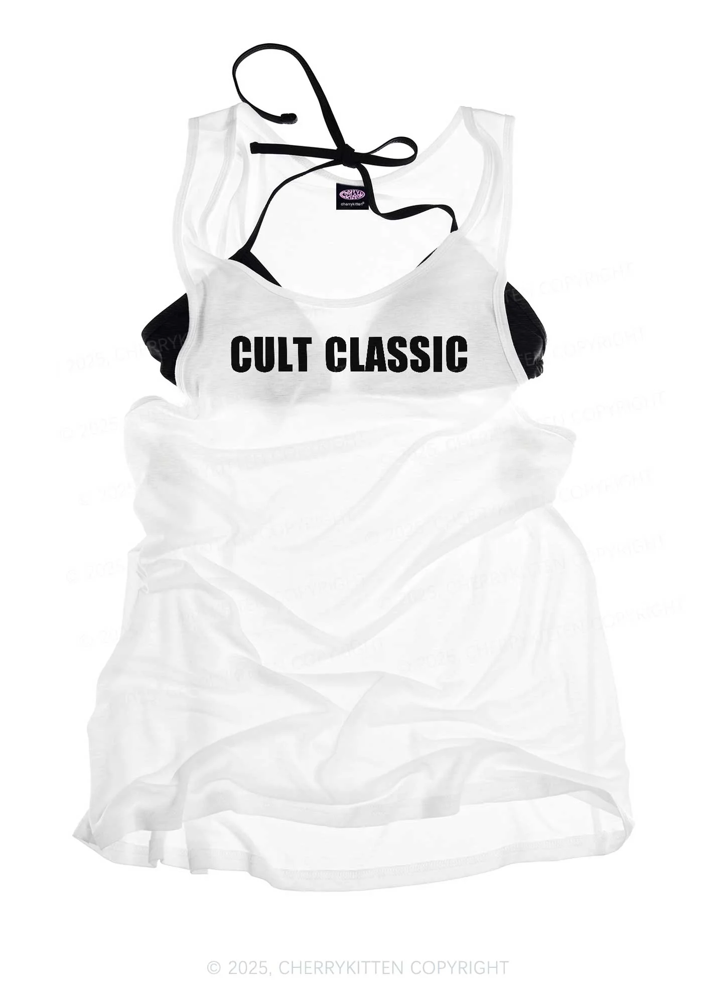 Cult Classic Y2K Sheer Boyfriend Tank Cherrykitten - Image 3