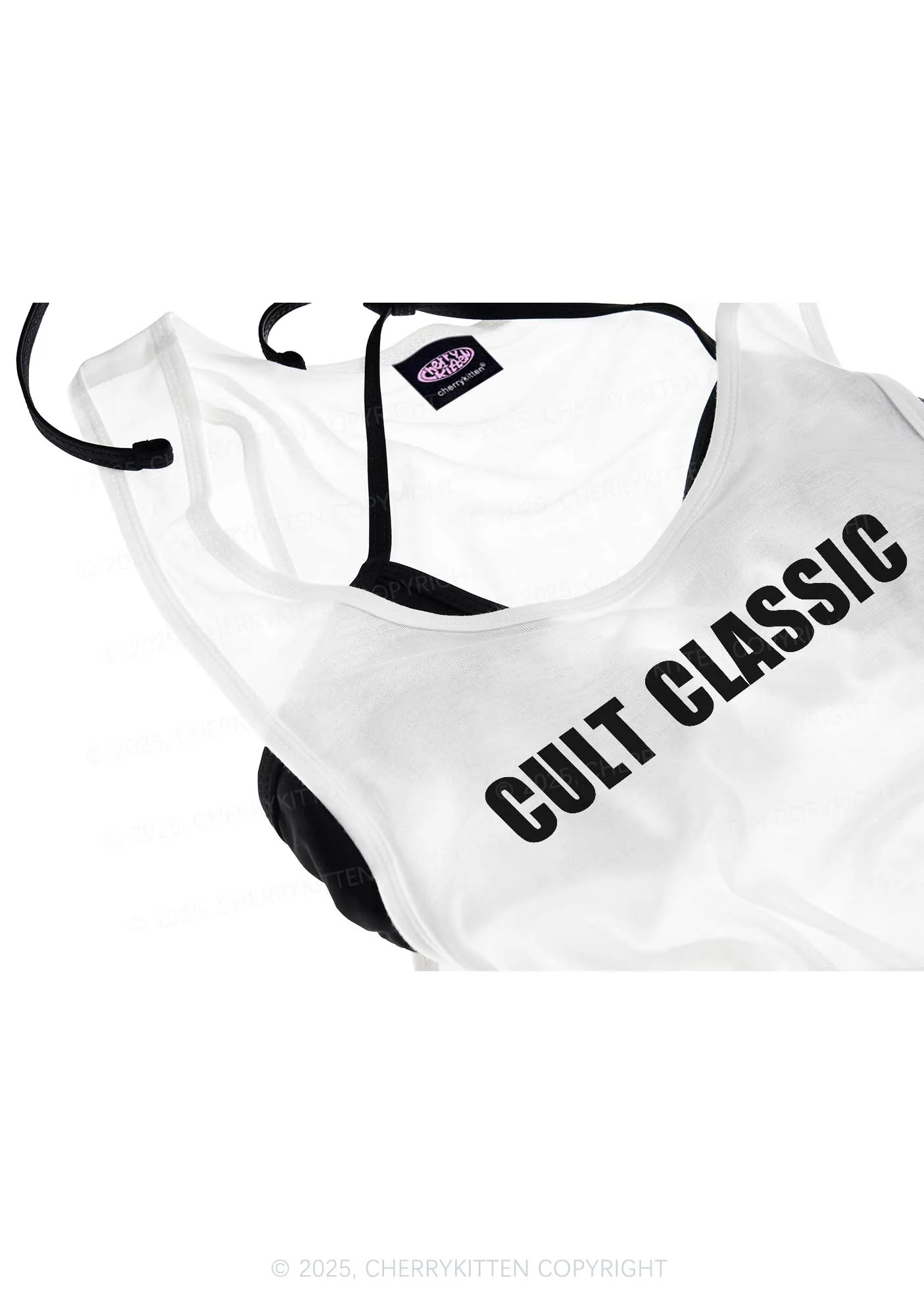 Cult Classic Y2K Sheer Boyfriend Tank Cherrykitten - Image 4