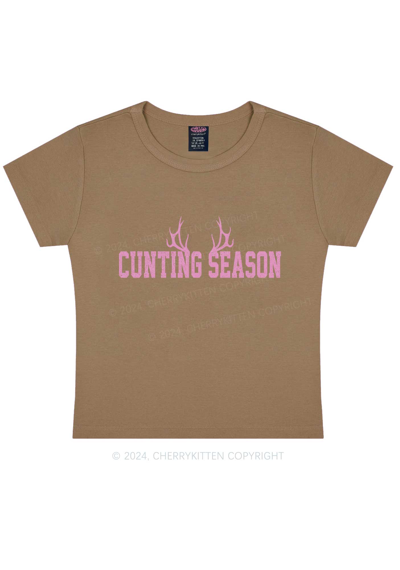 Cunting Season Y2K Baby Tee Cherrykitten - Image 10