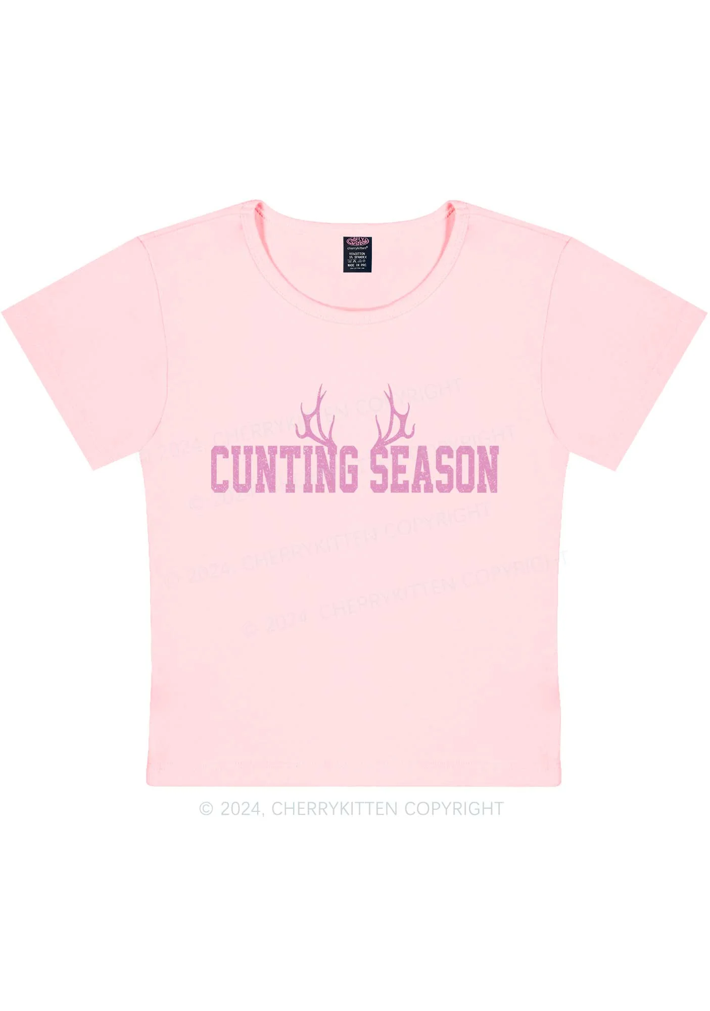 Cunting Season Y2K Baby Tee Cherrykitten - Image 11