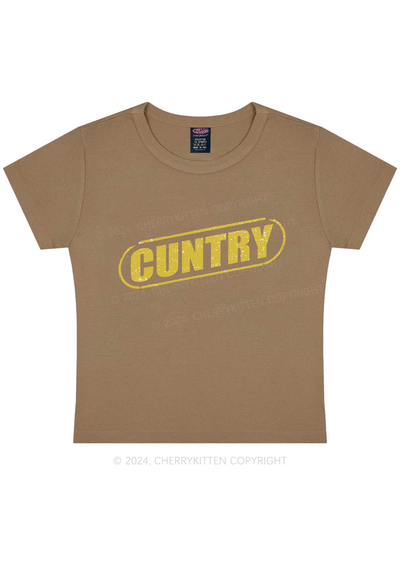 Cuntry Y2K Baby Tee Cherrykitten - Image 10