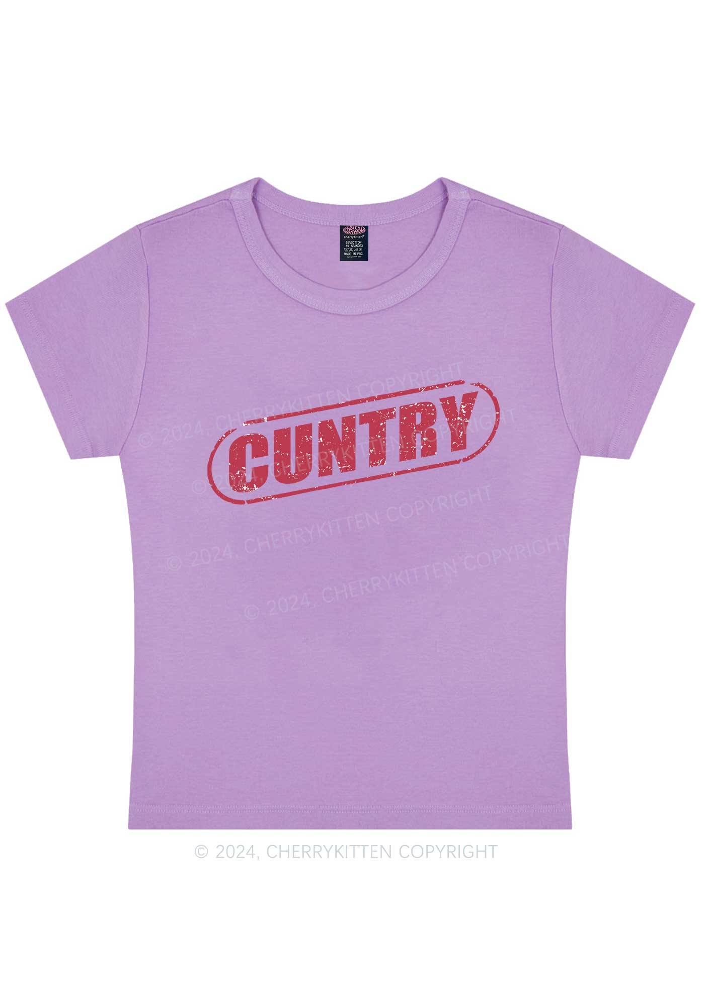 Cuntry Y2K Baby Tee Cherrykitten - Image 8
