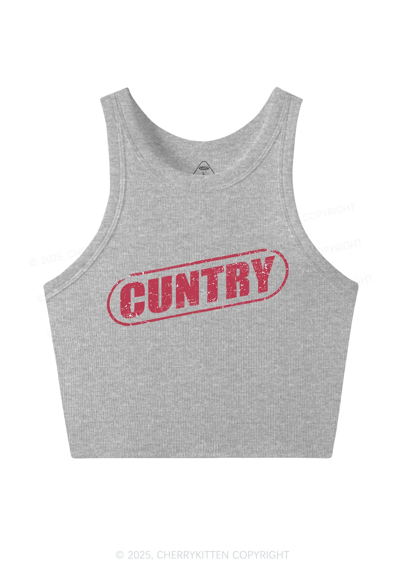 Cuntry Y2K Crop Tank Top Cherrykitten - Image 3