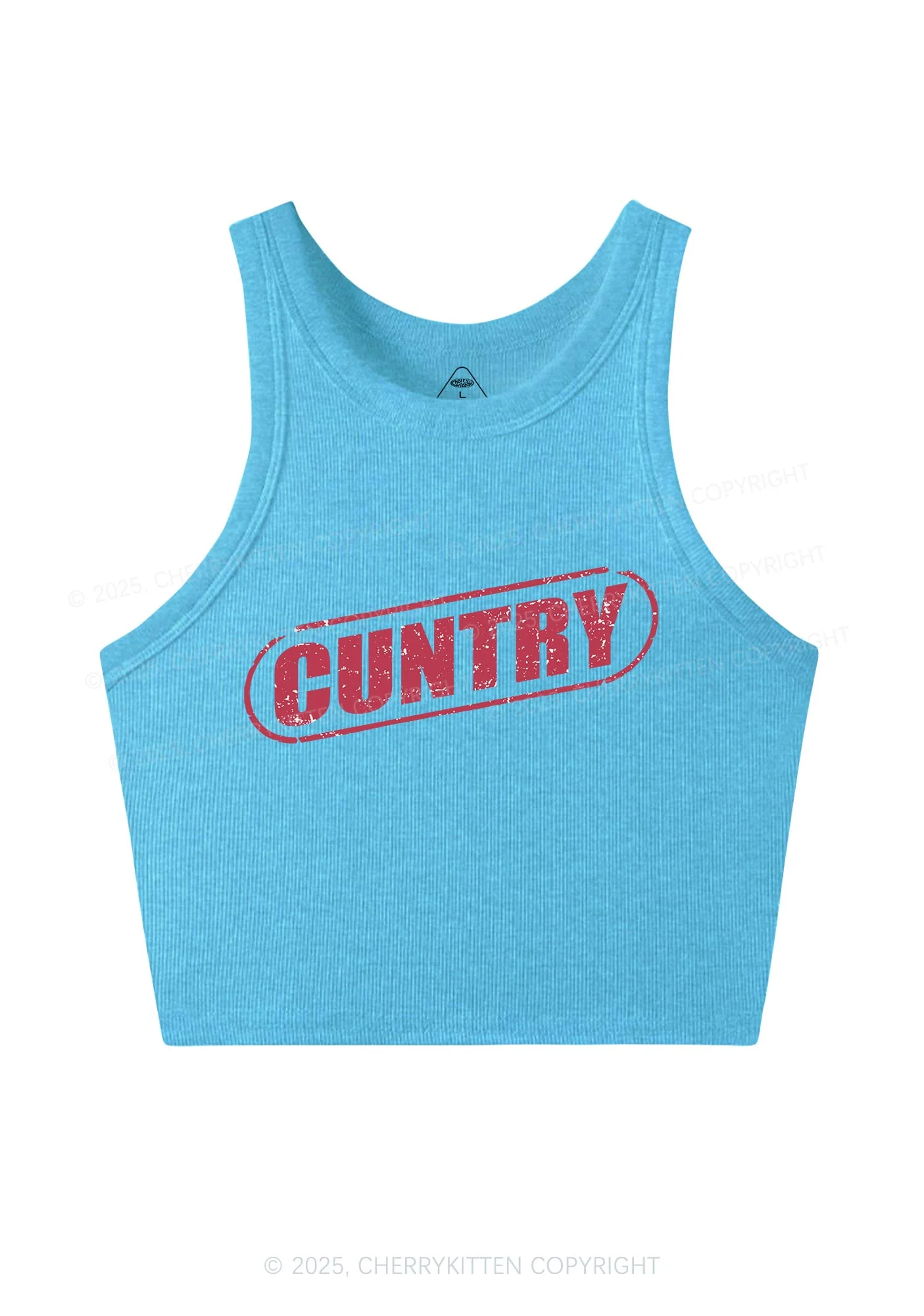 Cuntry Y2K Crop Tank Top Cherrykitten - Image 4