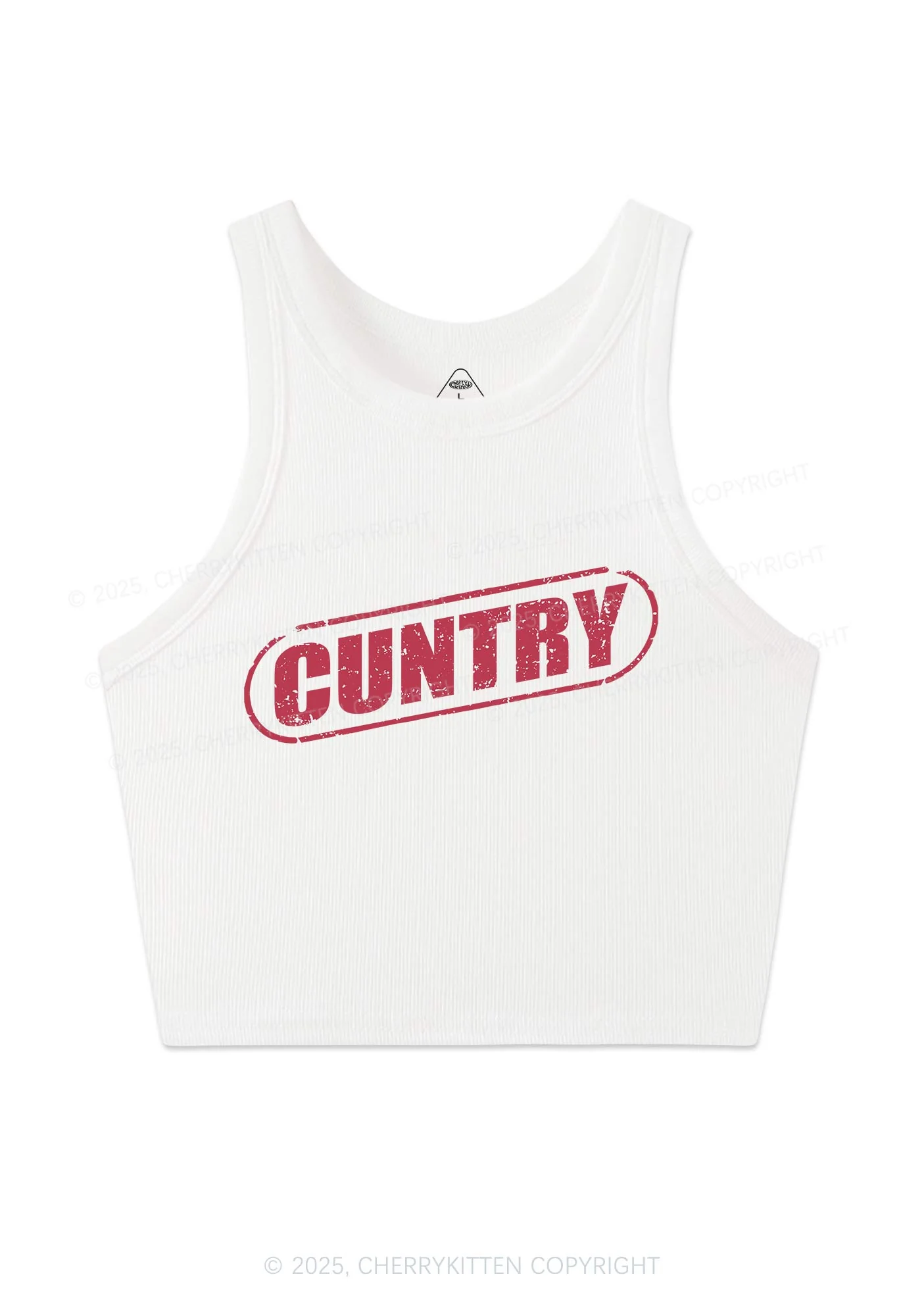 Cuntry Y2K Crop Tank Top Cherrykitten - Image 5