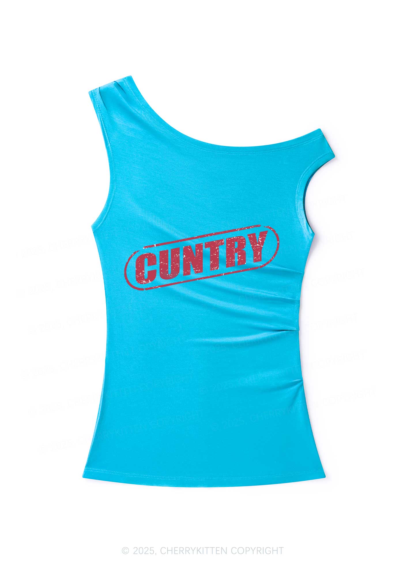 Cuntry Y2K Off Shoulder Tank Top Cherrykitten - Image 2