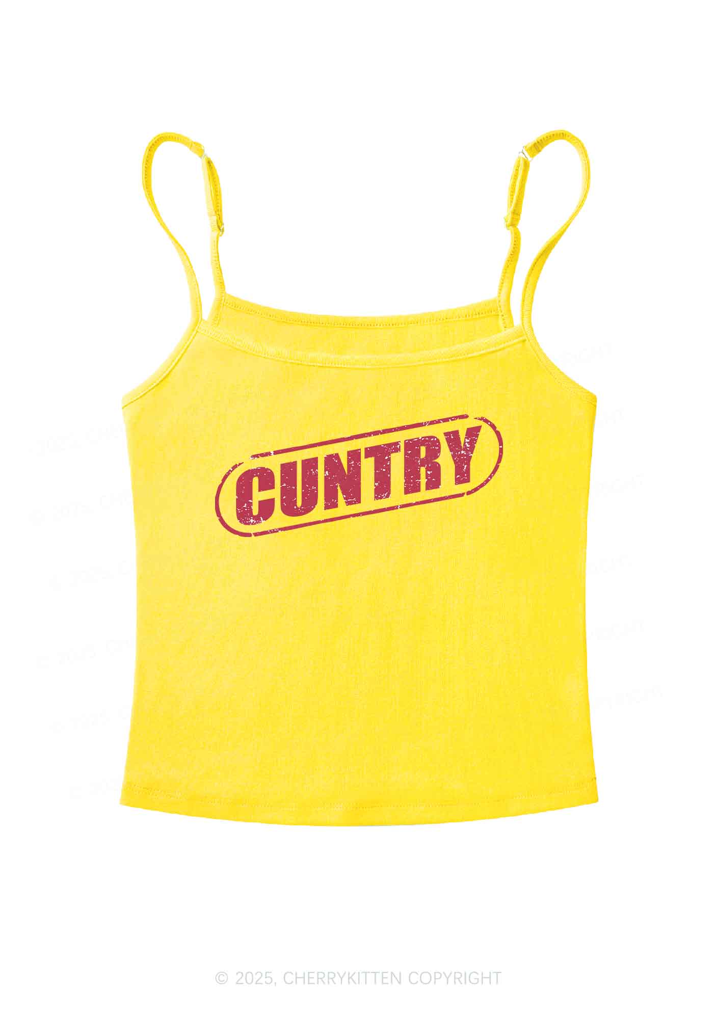 Cuntry Y2K Spaghetti Strap Cami Cherrykitten - Image 5