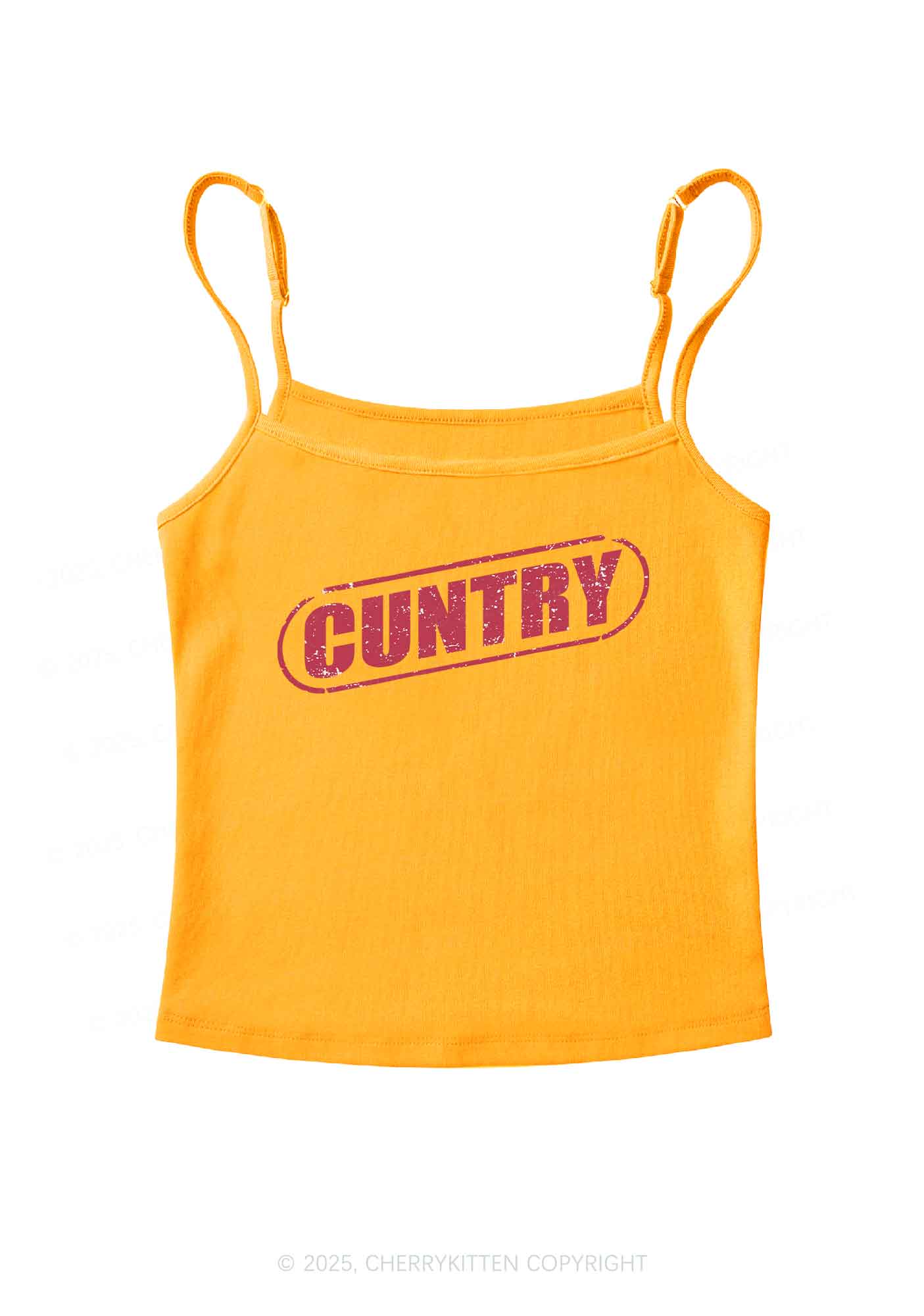Cuntry Y2K Spaghetti Strap Cami Cherrykitten - Image 7
