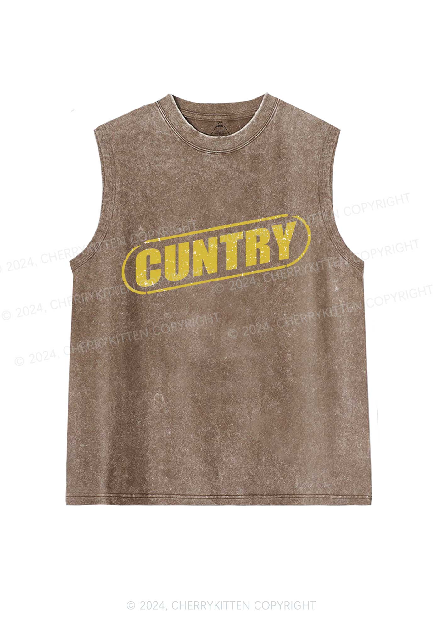 Cuntry Y2K Washed Tank Cherrykitten - Image 5