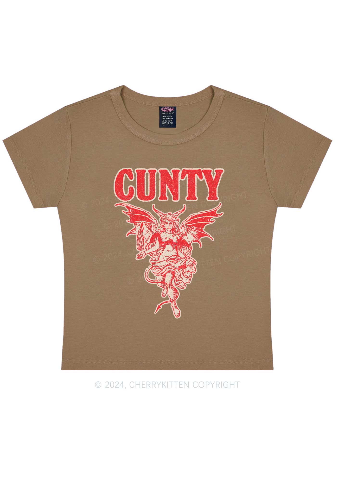 Cunty Satan Y2K Baby Tee Cherrykitten - Image 12