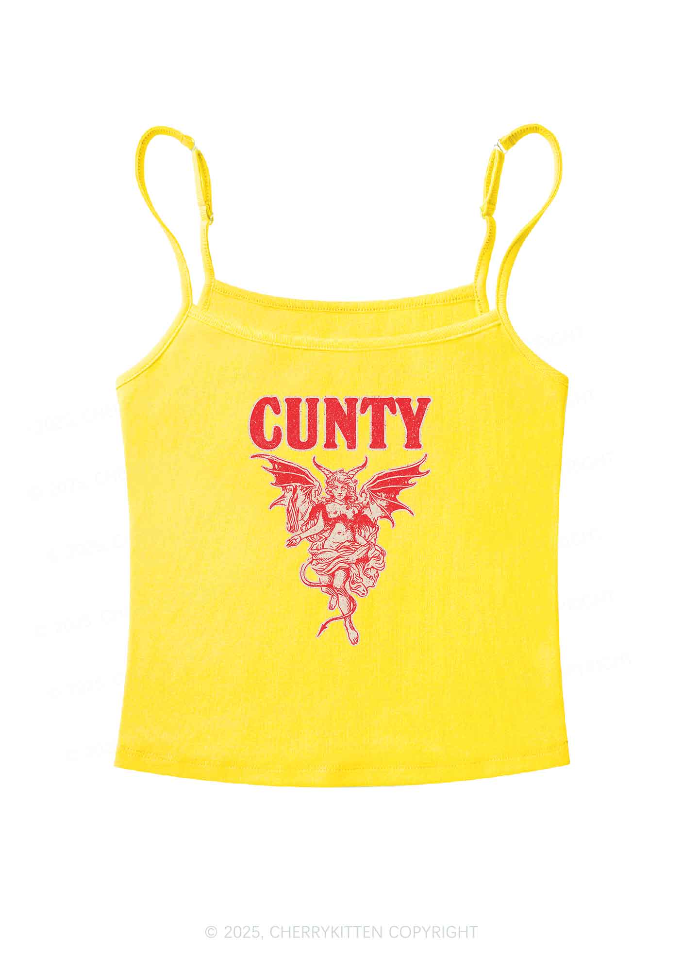 Cunty Satan Y2K Spaghetti Strap Cami Cherrykitten - Image 6