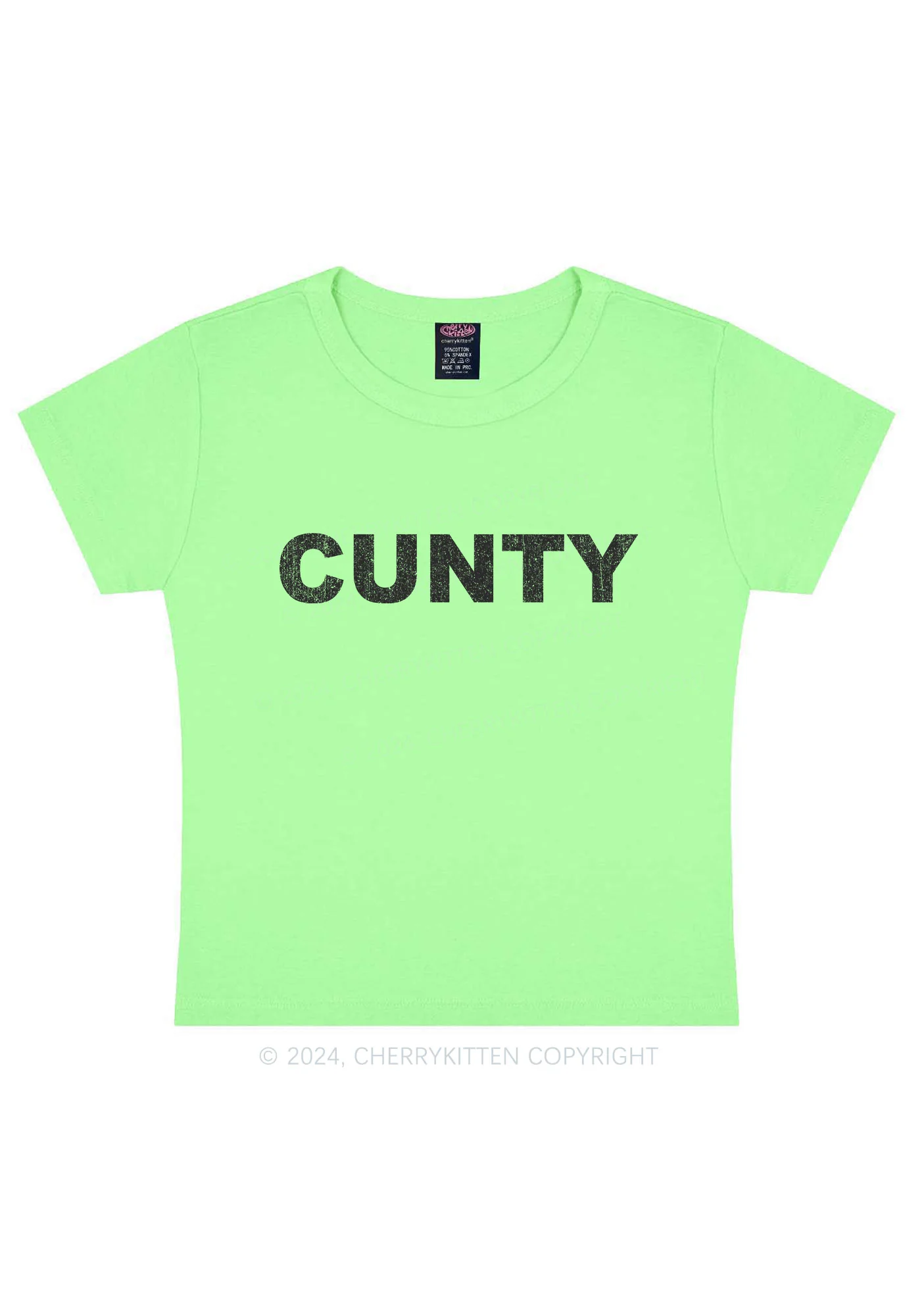 Cunty Y2K Baby Tee Cherrykitten - Image 12