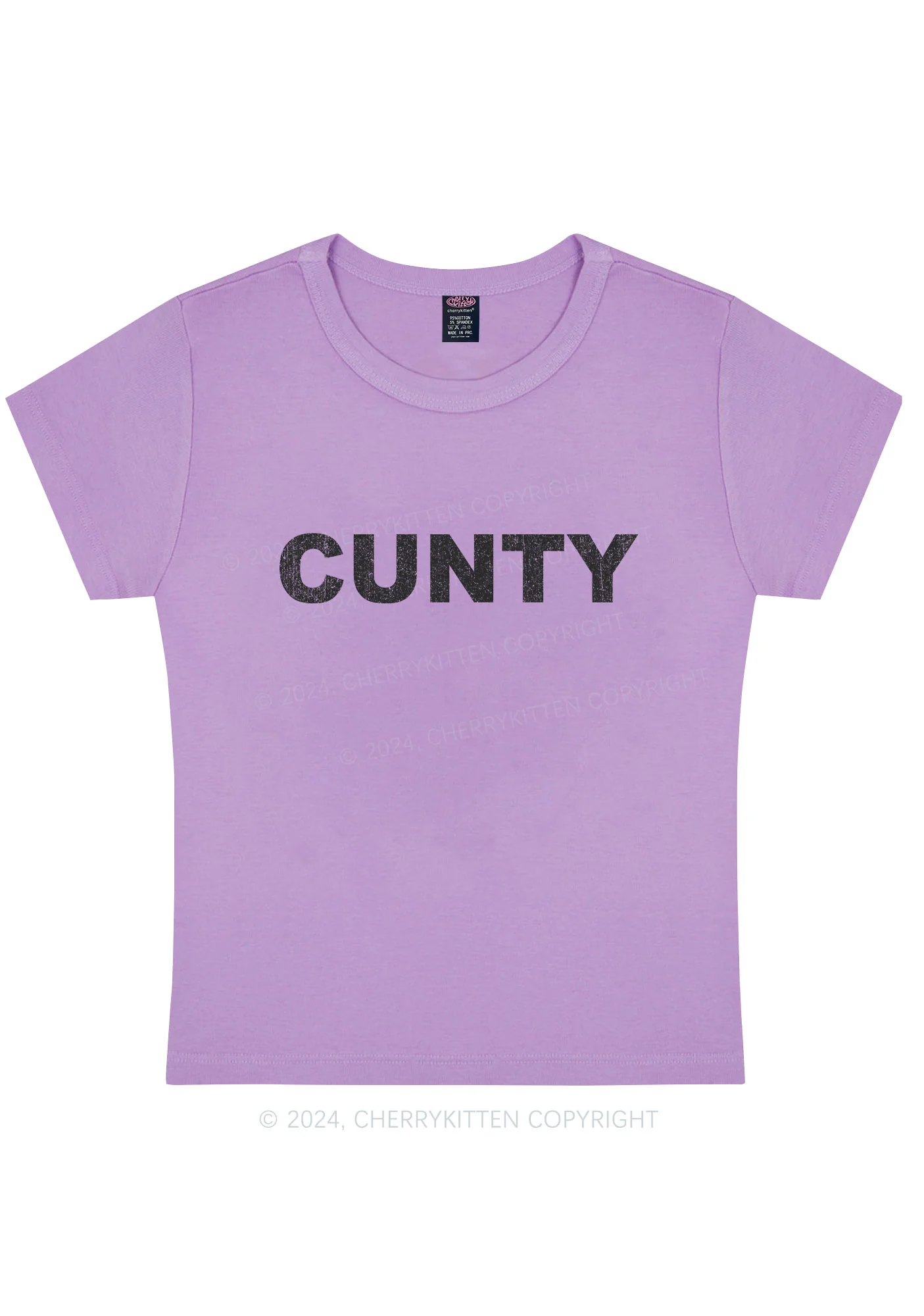 Cunty Y2K Baby Tee Cherrykitten - Image 7