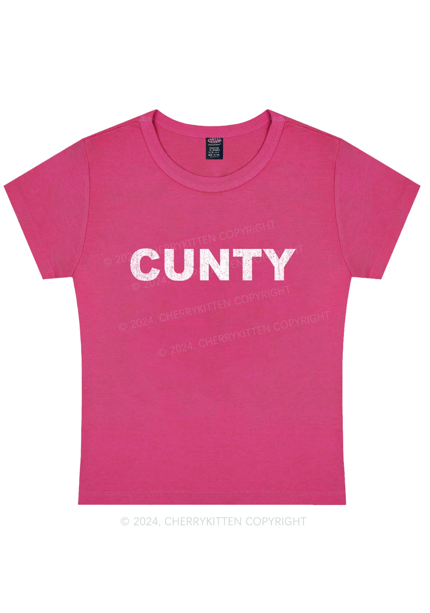 Cunty Y2K Baby Tee Cherrykitten - Image 8