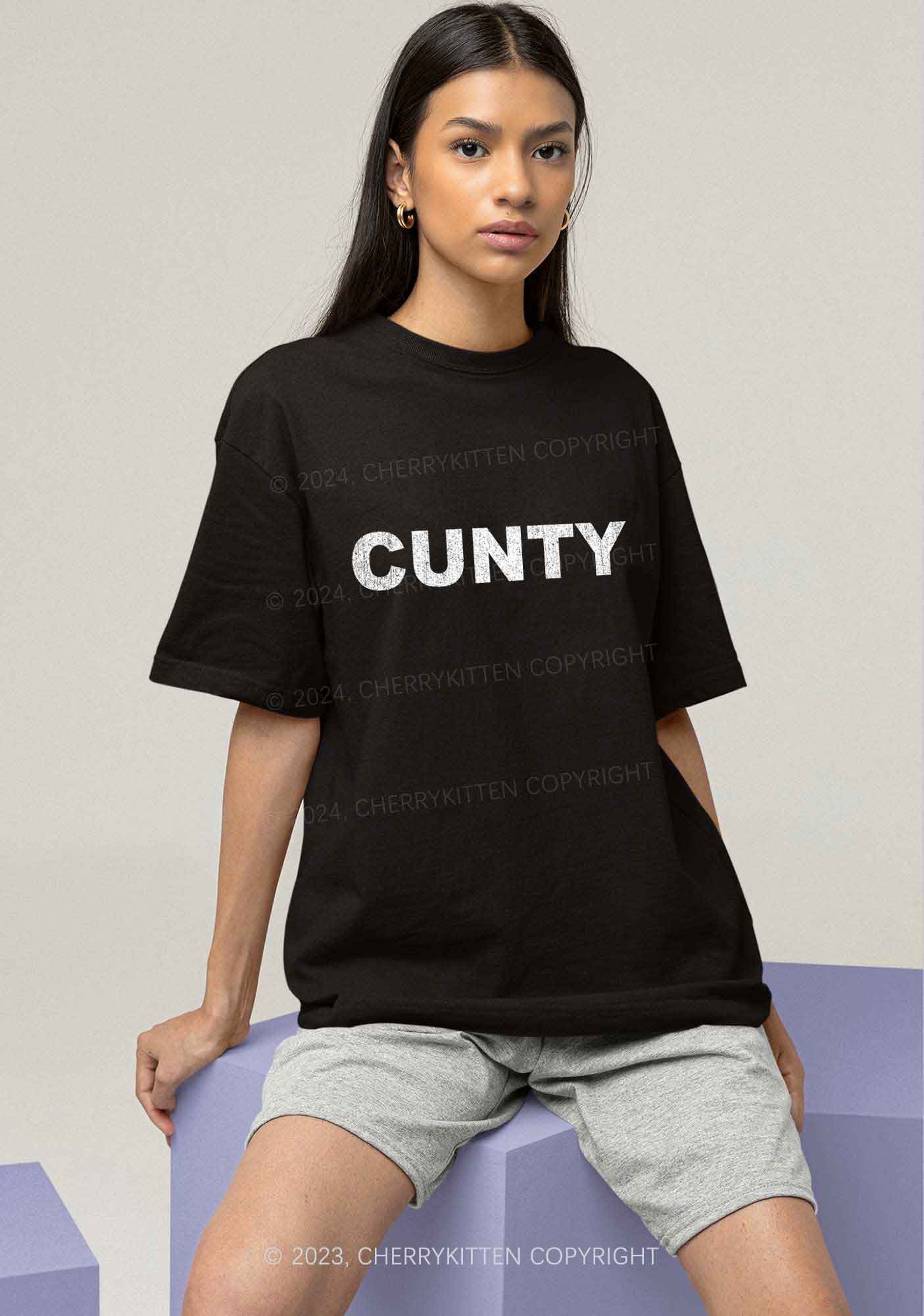 Cunty Y2K Chunky Shirt Cherrykitten - Image 8