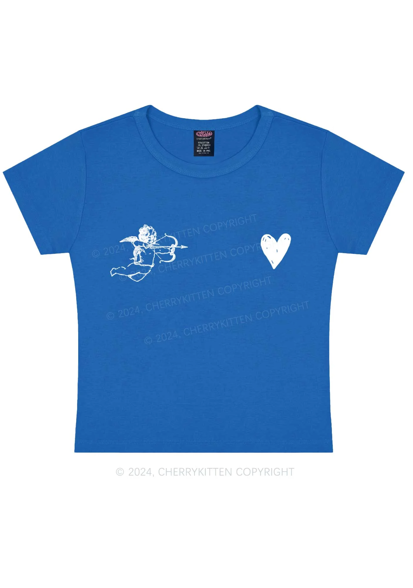 Cupid Red Heart Y2K Valentine's Day Baby Tee Cherrykitten - Image 11