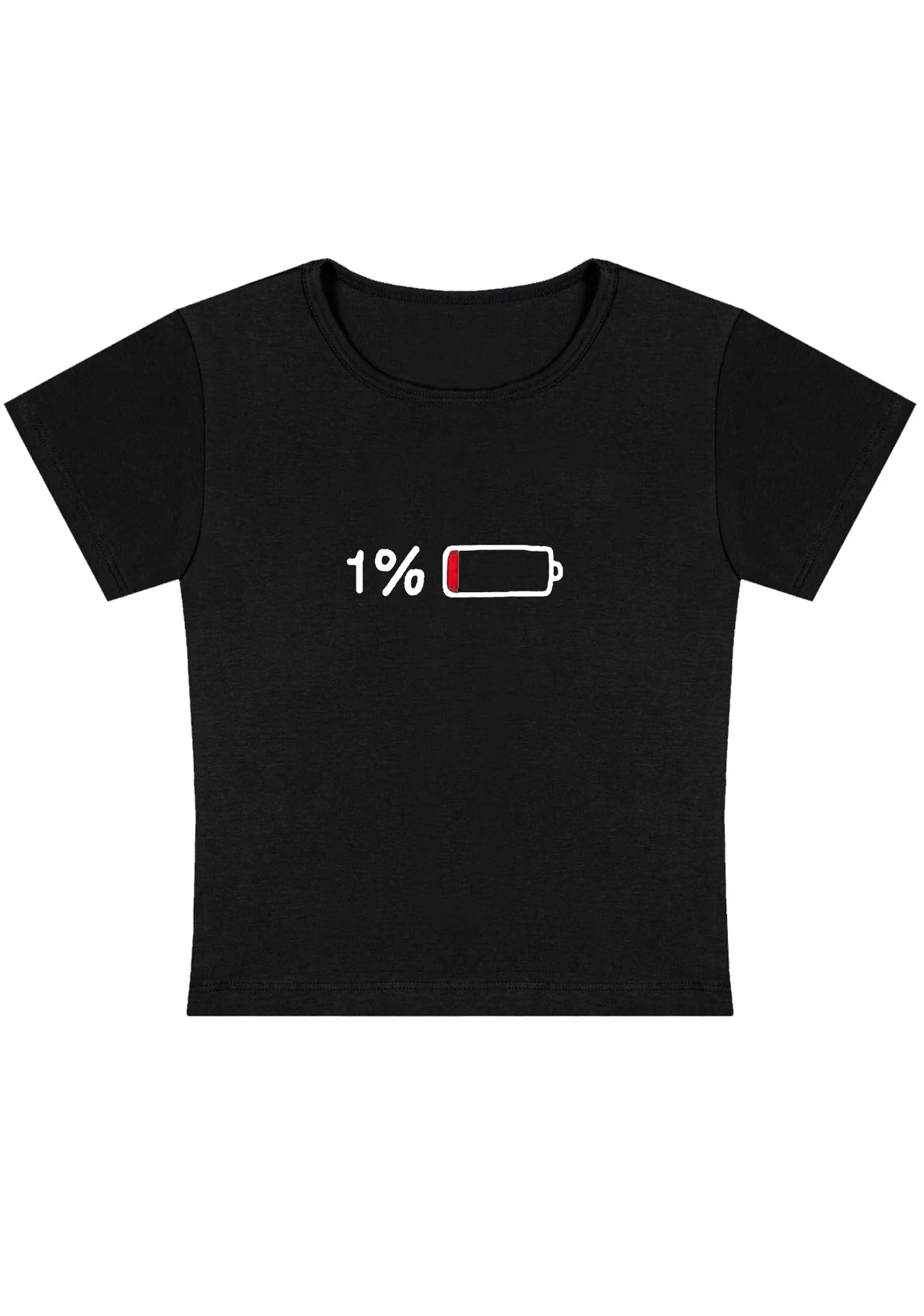 Curvy 1% Electricity Baby Tee - Image 2