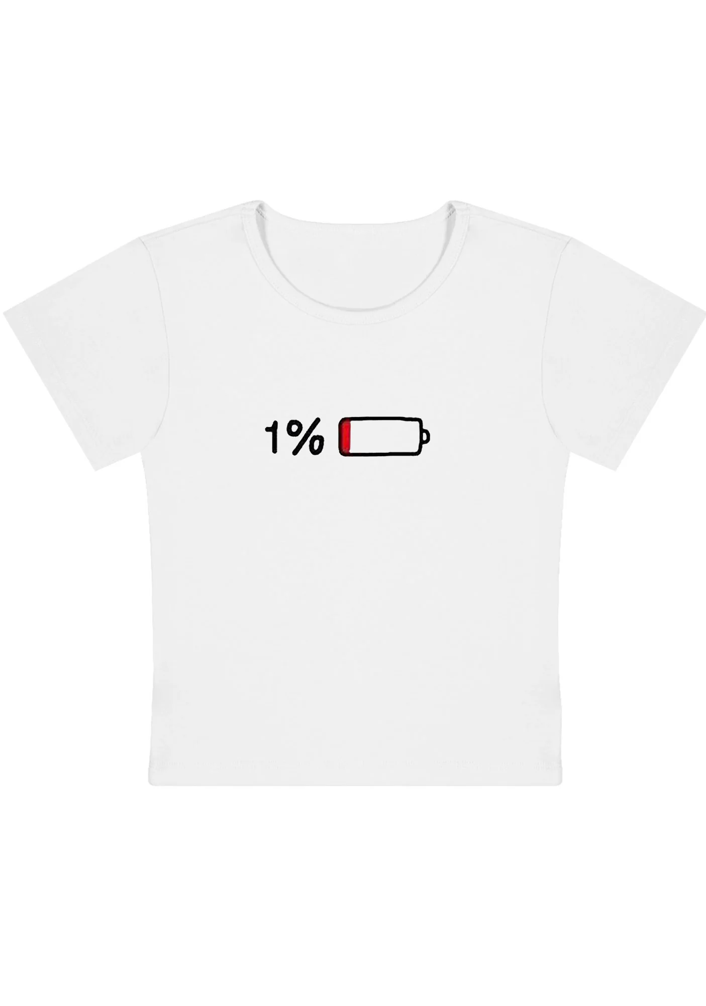 Curvy 1% Electricity Baby Tee - Image 3