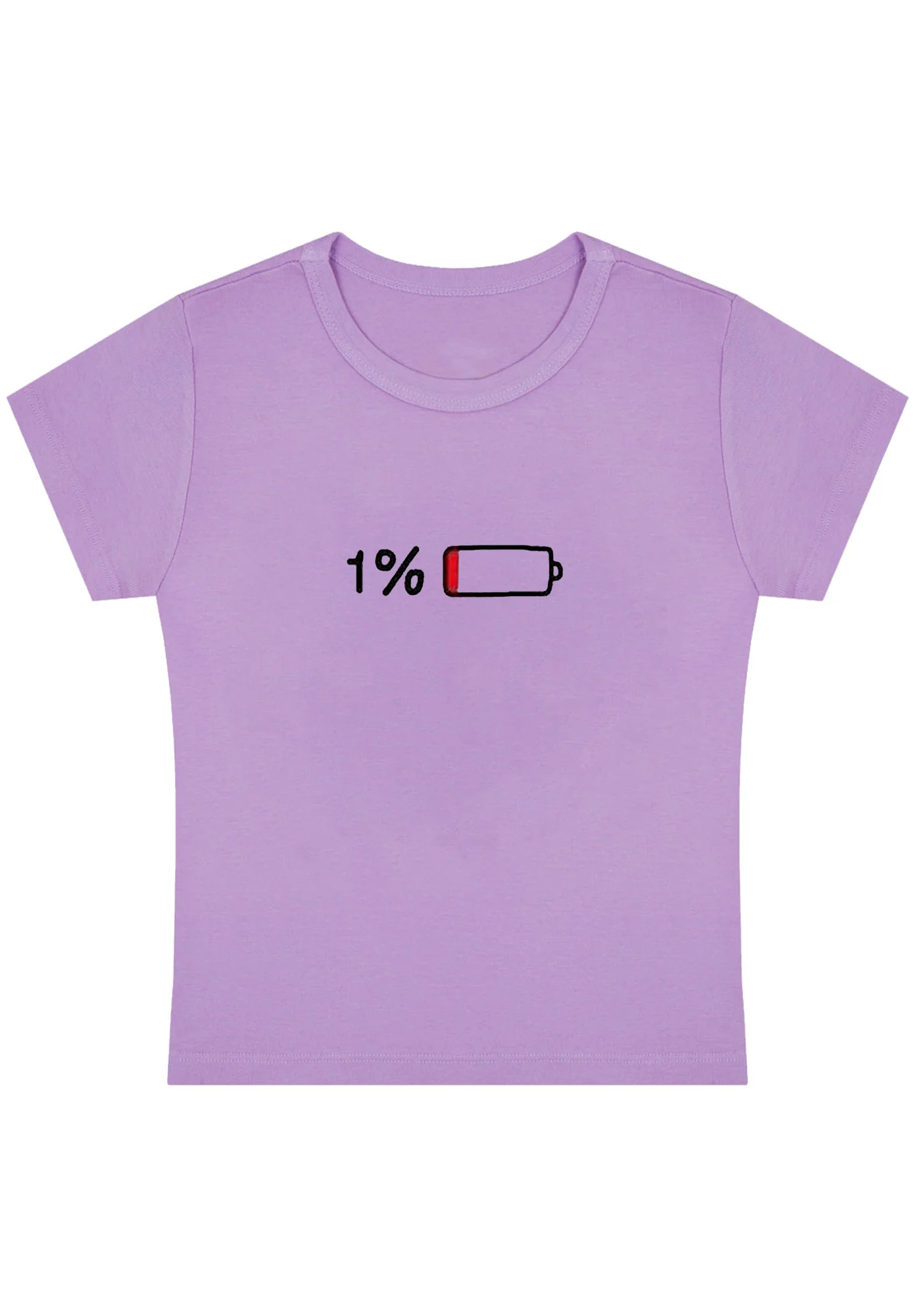 Curvy 1% Electricity Baby Tee - Image 4