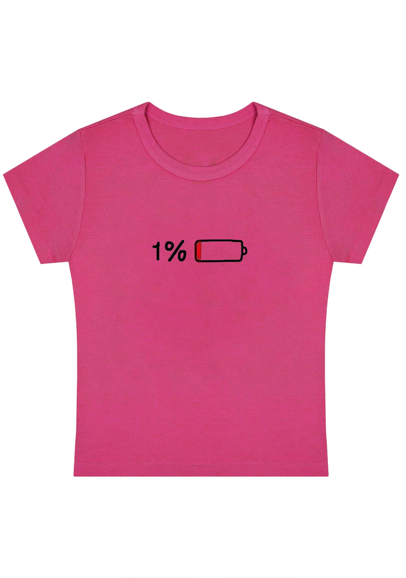 Curvy 1% Electricity Baby Tee - Image 5