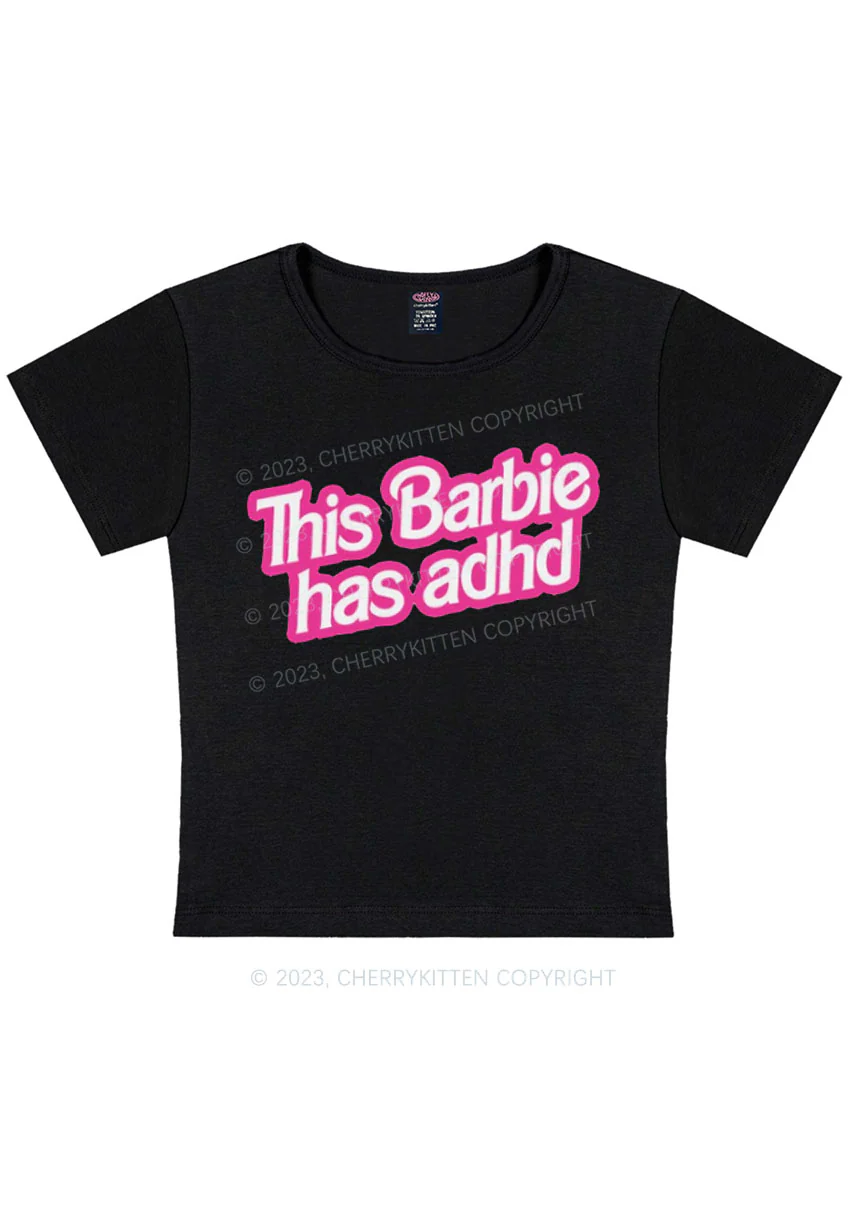 Curvy ADHD Sticker Y2K Baby Tee Cherrykitten - Image 3