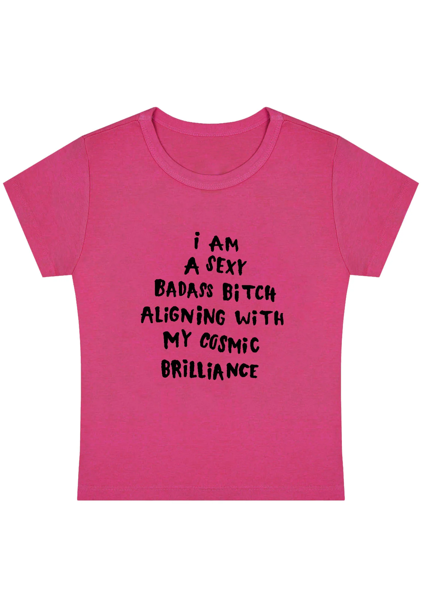 Curvy Aligning With My Cosmic Brilliance Baby Tee - Image 5