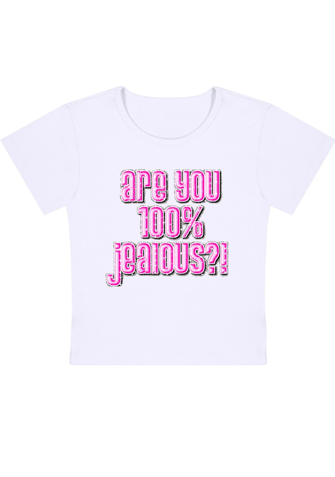 Curvy Are You 100% Jealous Baby Tee - Image 2