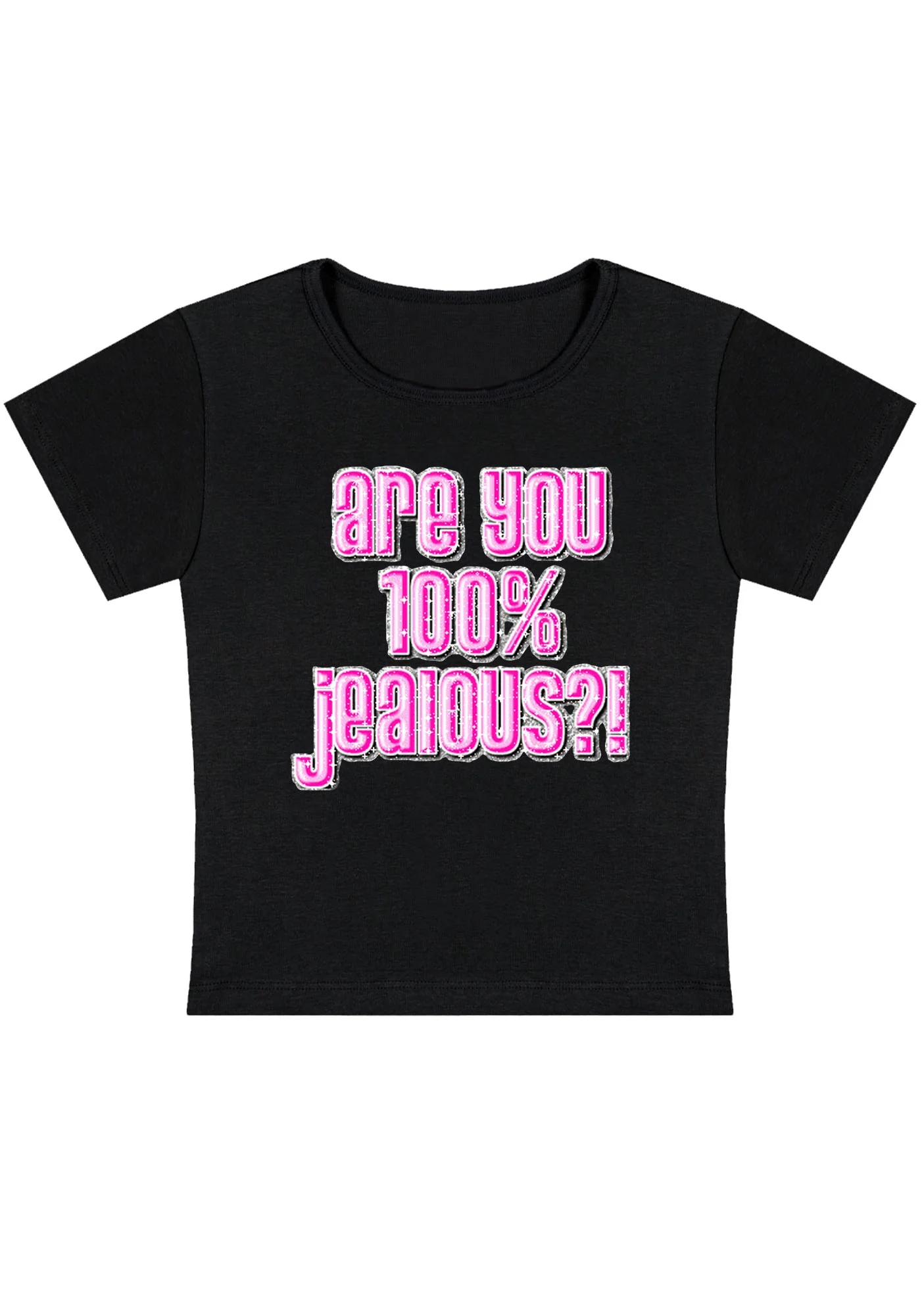 Curvy Are You 100% Jealous Baby Tee - Image 3