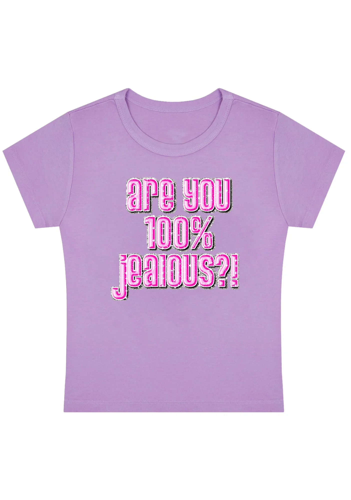 Curvy Are You 100% Jealous Baby Tee - Image 4