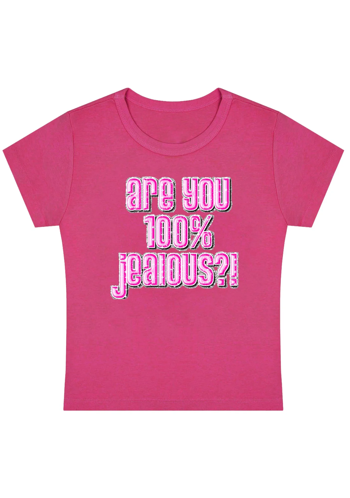 Curvy Are You 100% Jealous Baby Tee - Image 5