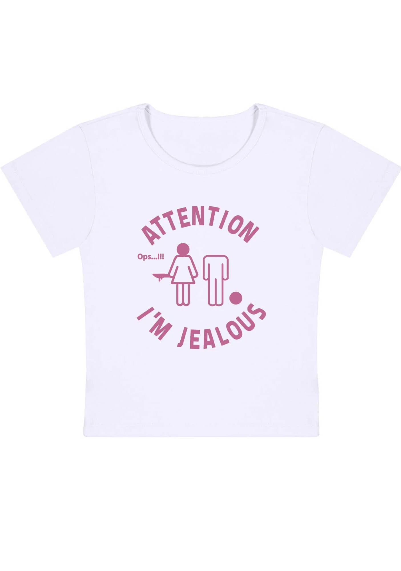 Curvy Attention I'm Jealous Baby Tee - Image 2