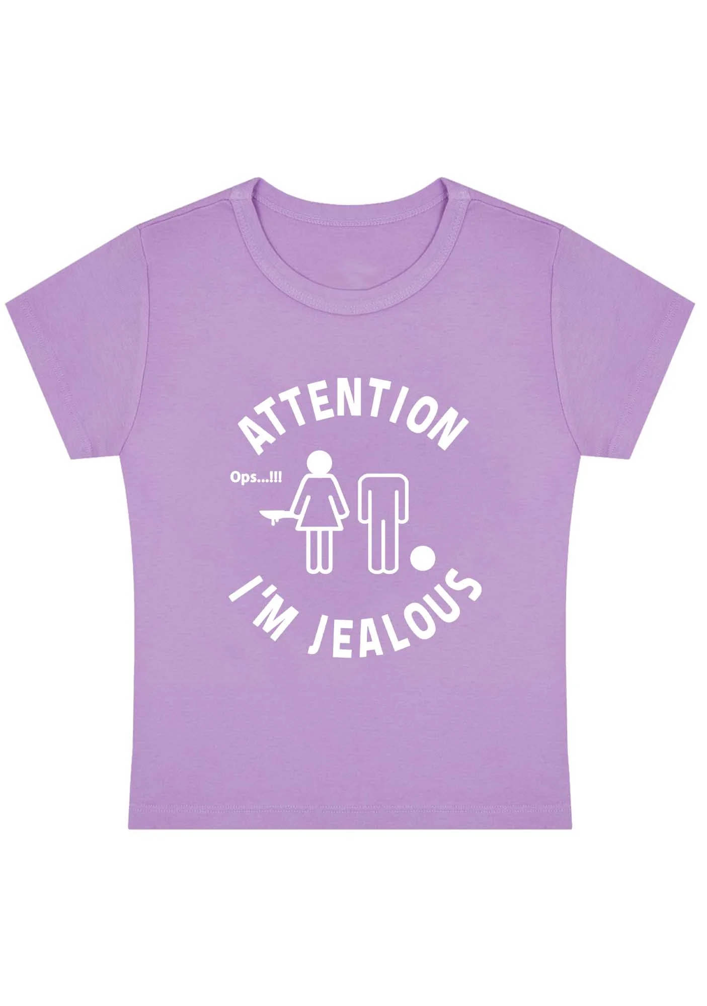Curvy Attention I'm Jealous Baby Tee - Image 4