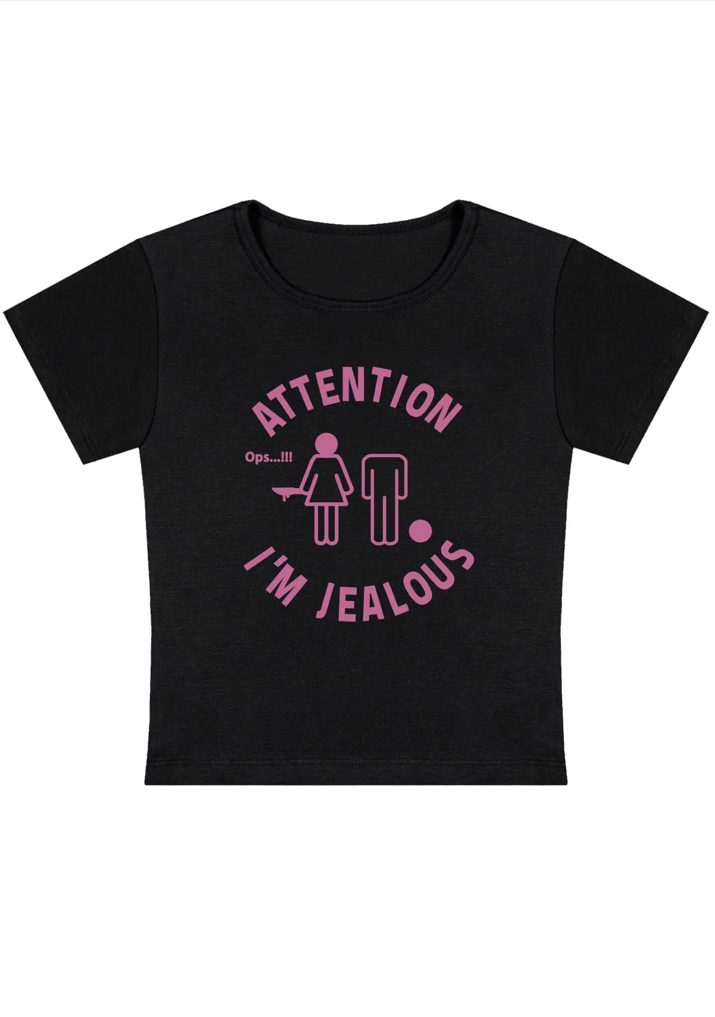 Curvy Attention I'm Jealous Baby Tee - Image 5