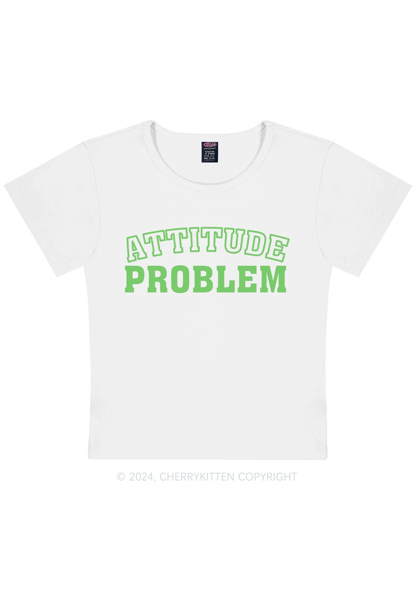 Curvy Attitude Problem Y2K Baby Tee Cherrykitten - Image 4
