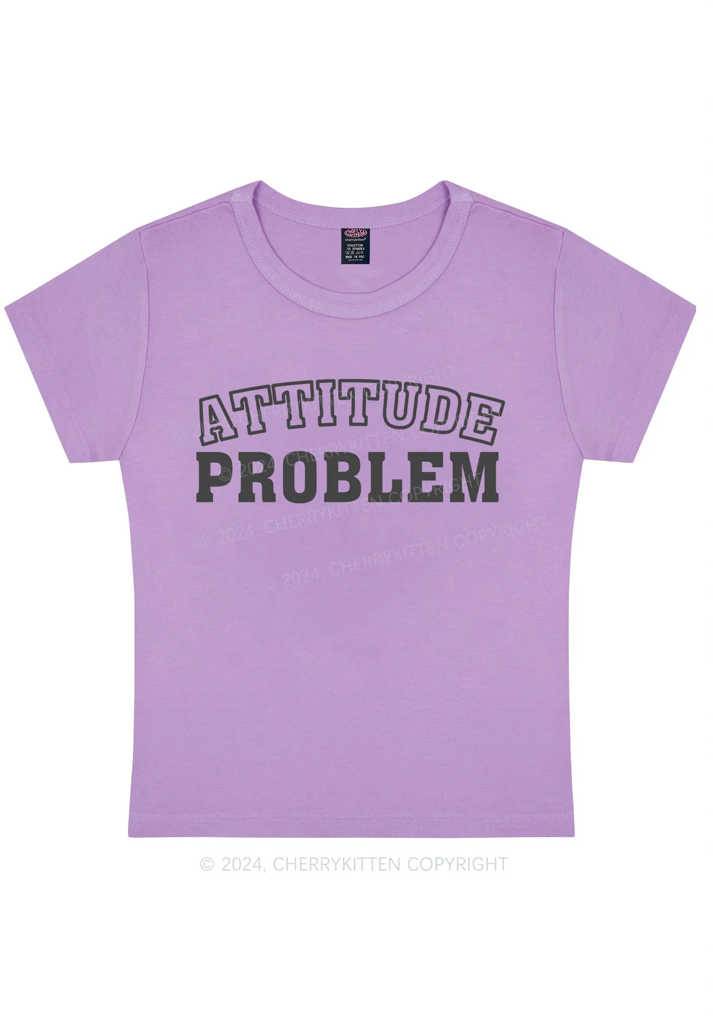 Curvy Attitude Problem Y2K Baby Tee Cherrykitten - Image 5