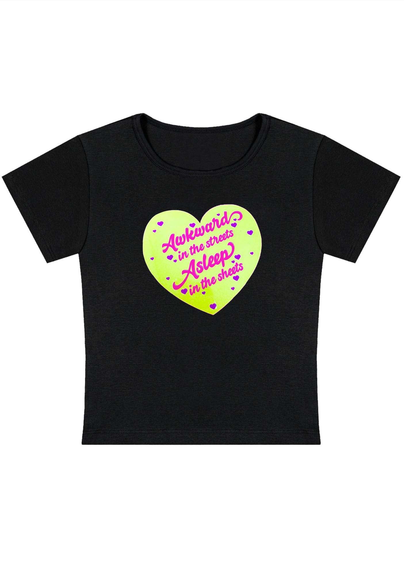 Curvy Awkward In The Streets Baby Tee - Image 3