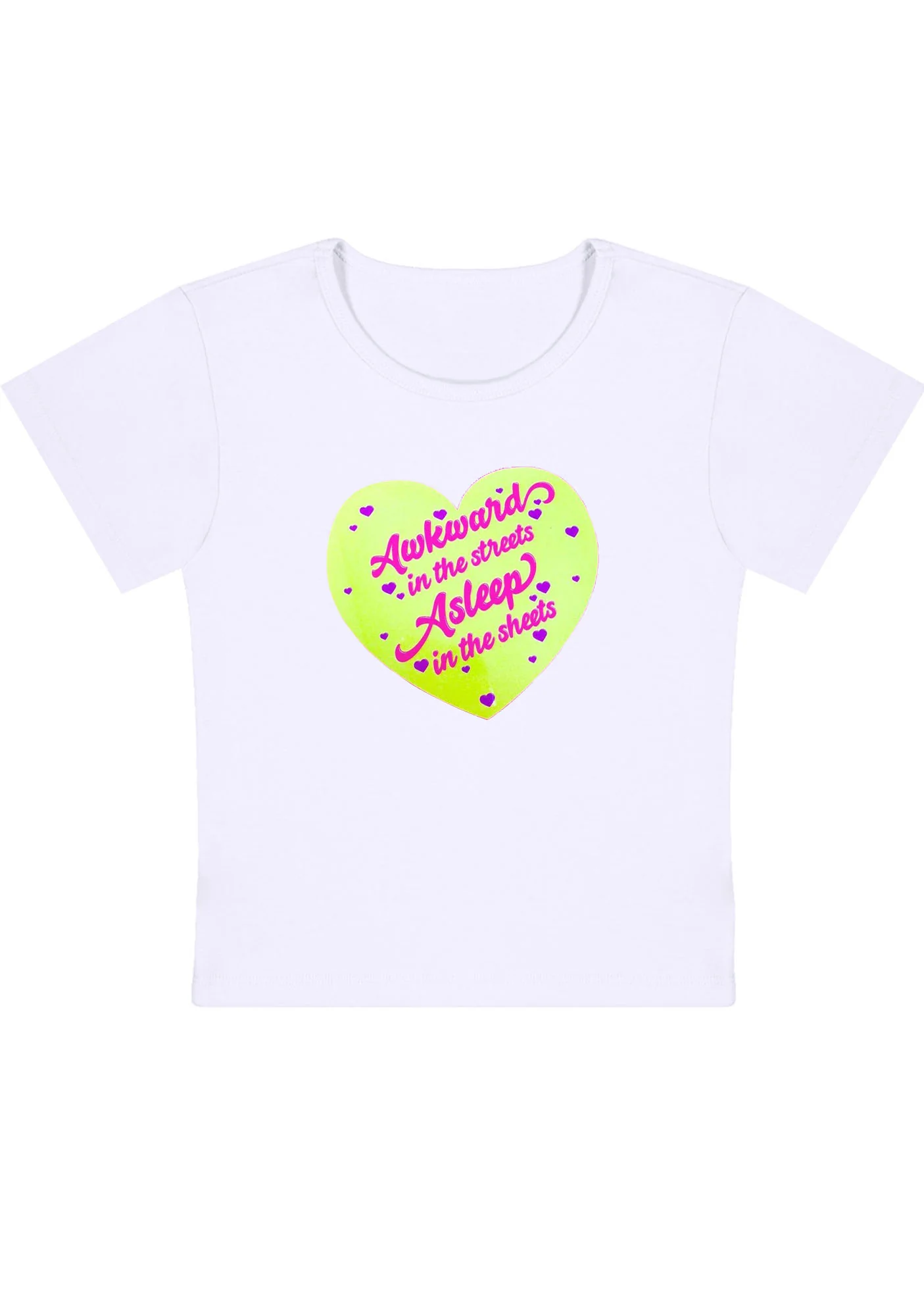 Curvy Awkward In The Streets Baby Tee - Image 4