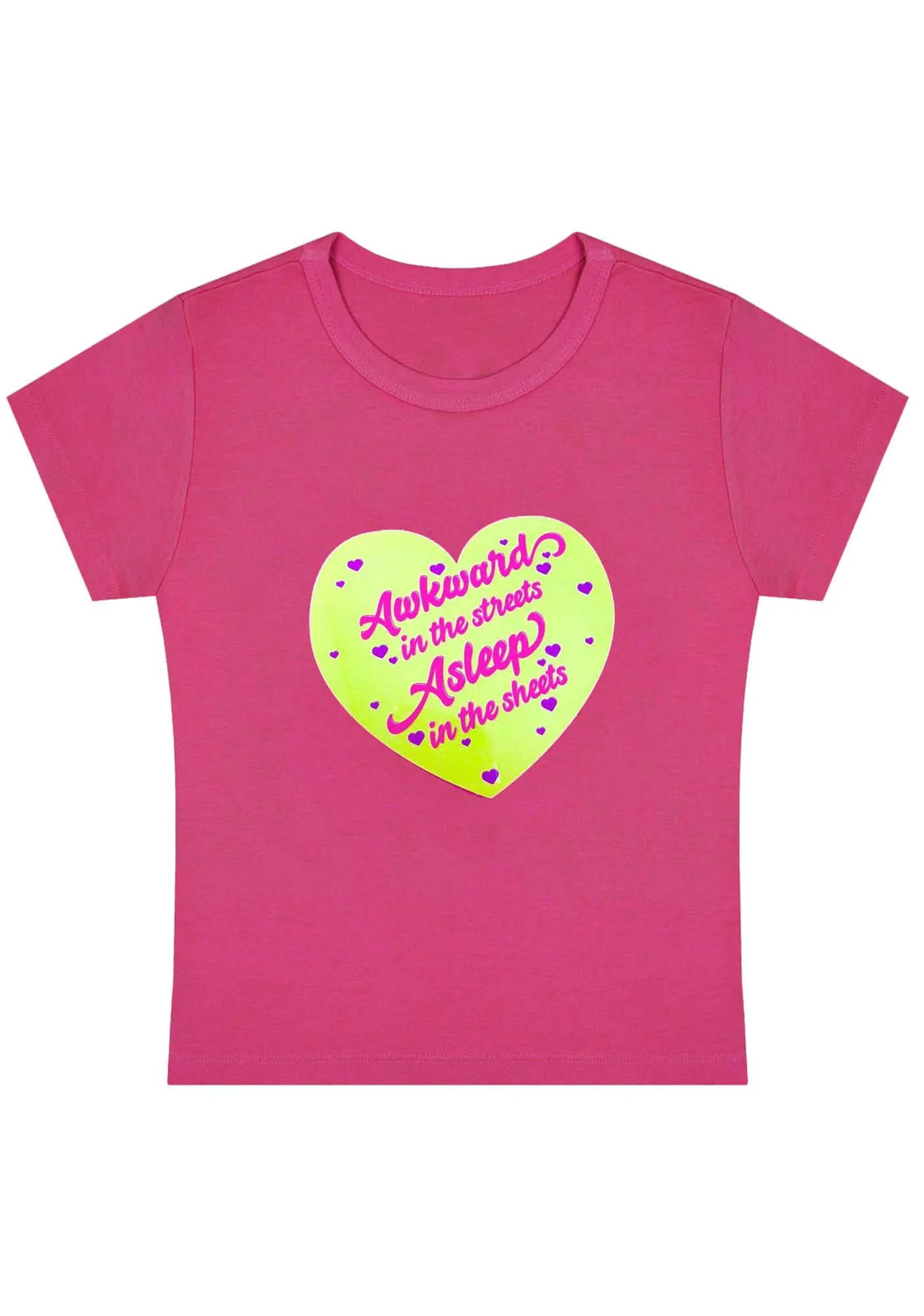Curvy Awkward In The Streets Baby Tee - Image 5