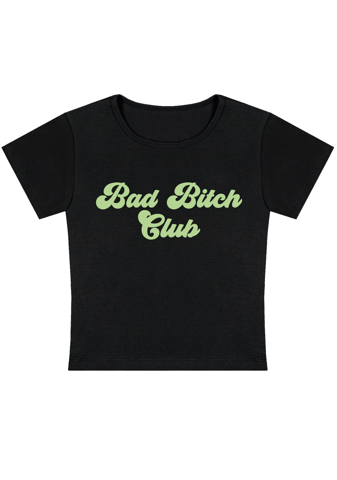 Curvy Bad Bixxh Club Baby Tee - Image 3