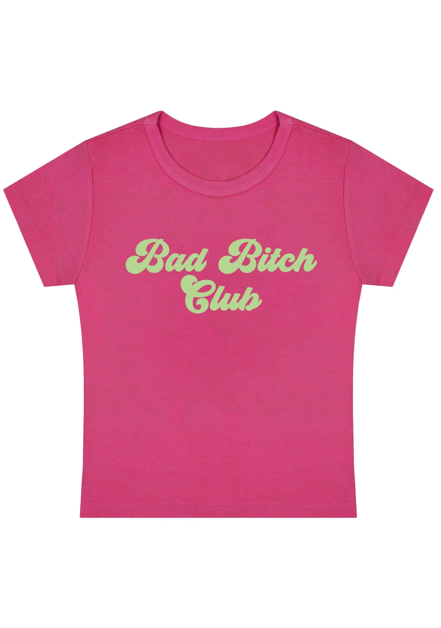 Curvy Bad Bixxh Club Baby Tee - Image 5