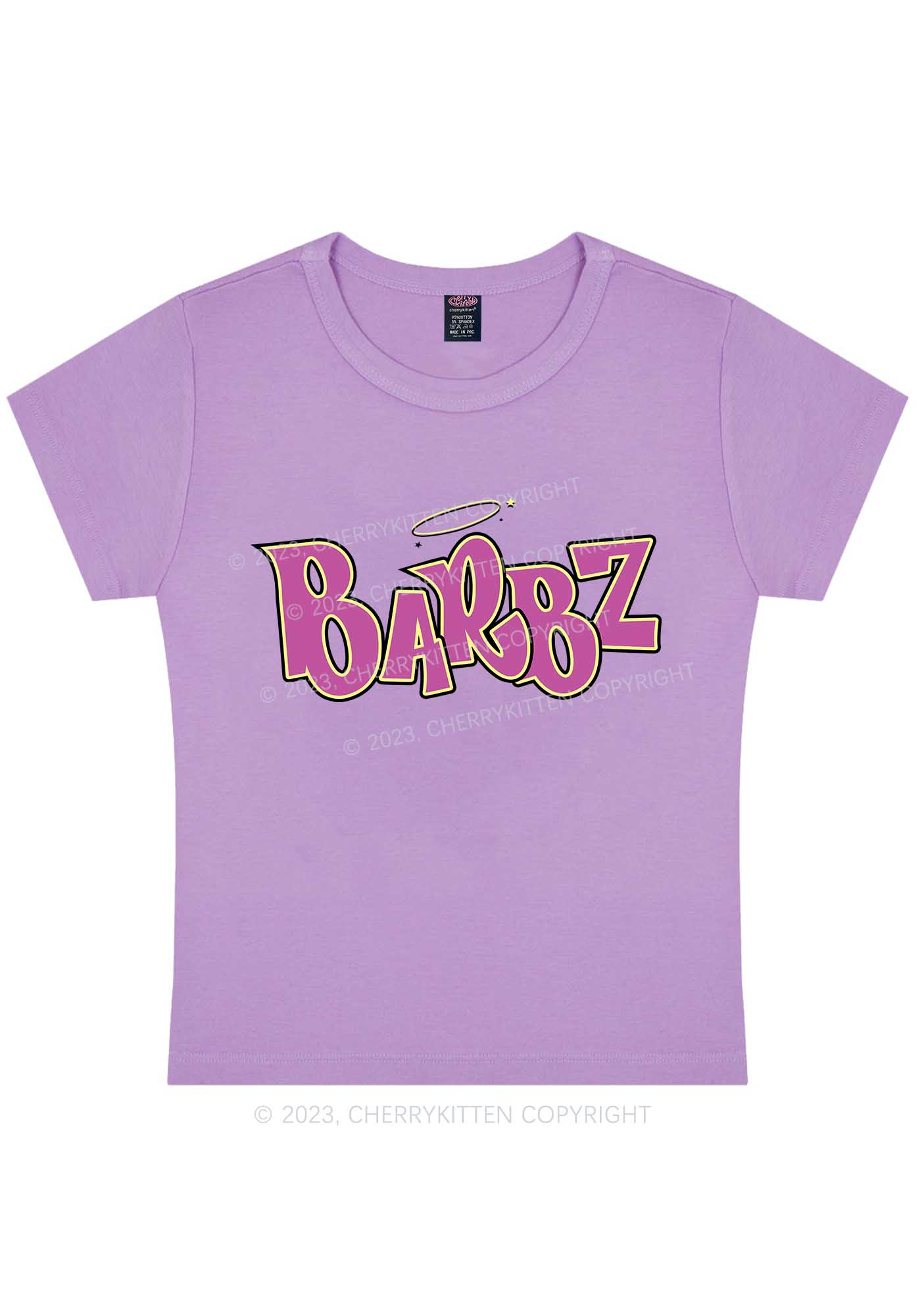 Curvy Barbz Y2K Baby Tee Cherrykitten - Image 2