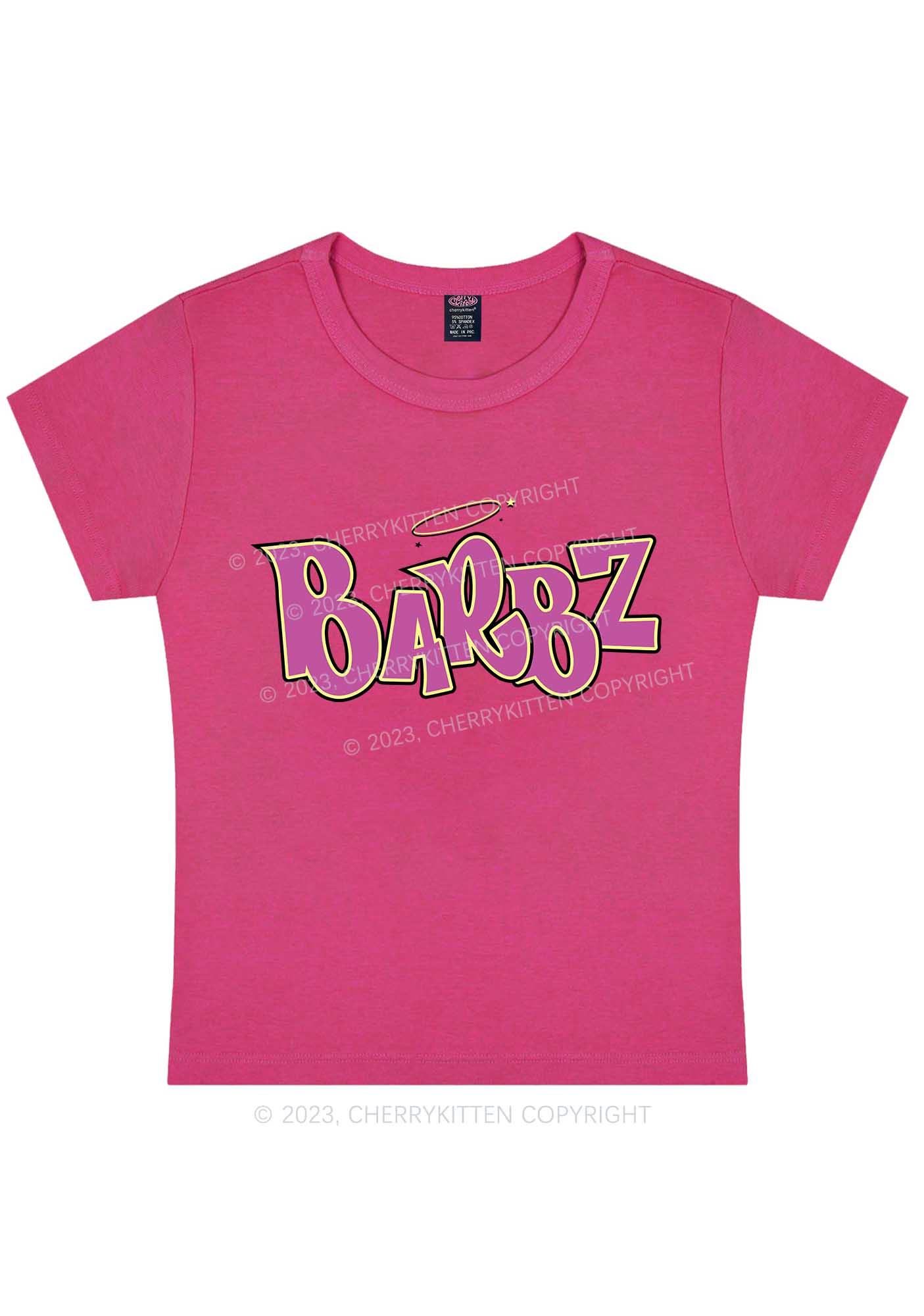 Curvy Barbz Y2K Baby Tee Cherrykitten - Image 5