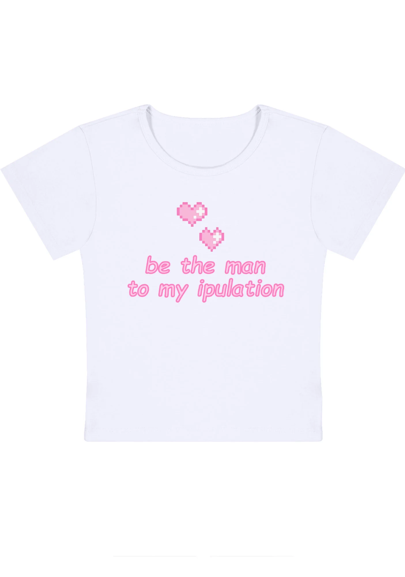 Curvy Be The Man To My Ipulation Baby Tee - Image 2