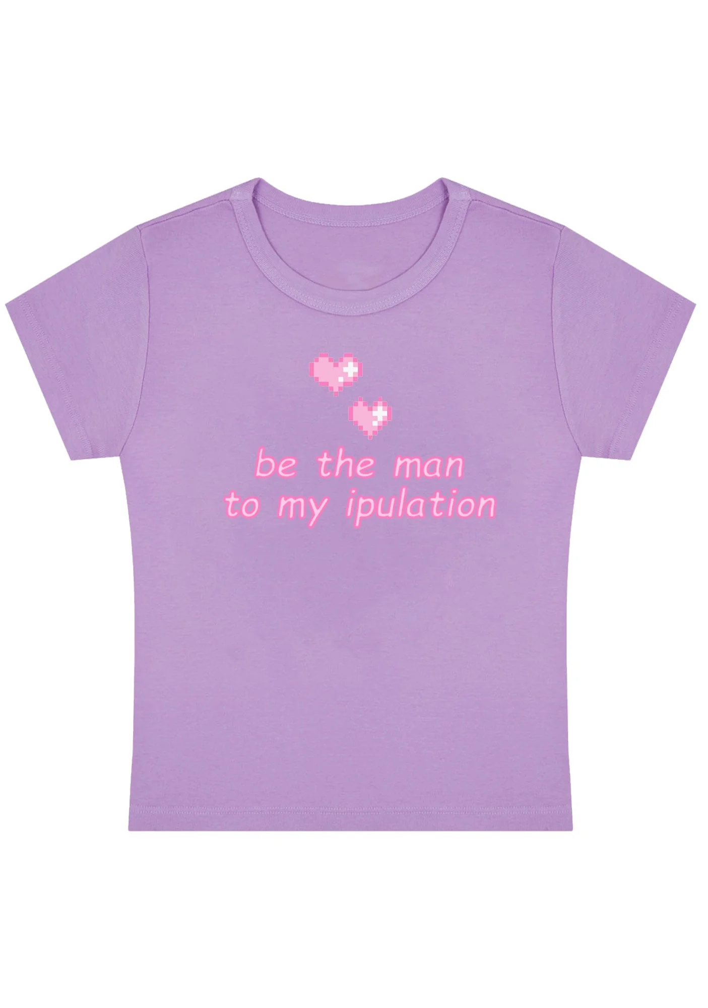Curvy Be The Man To My Ipulation Baby Tee - Image 4