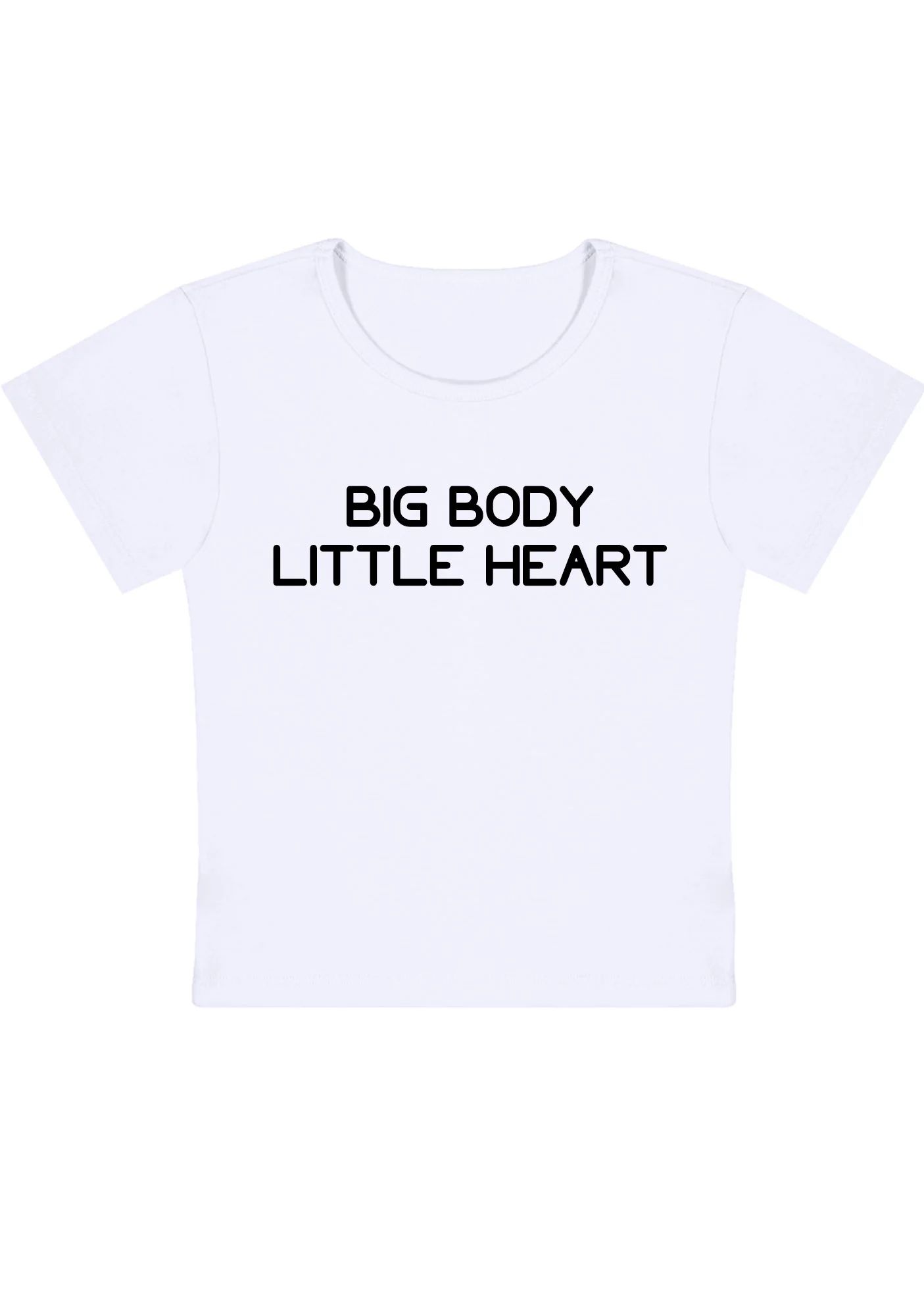 Curvy Big Body Little Heart Baby Tee - Image 2