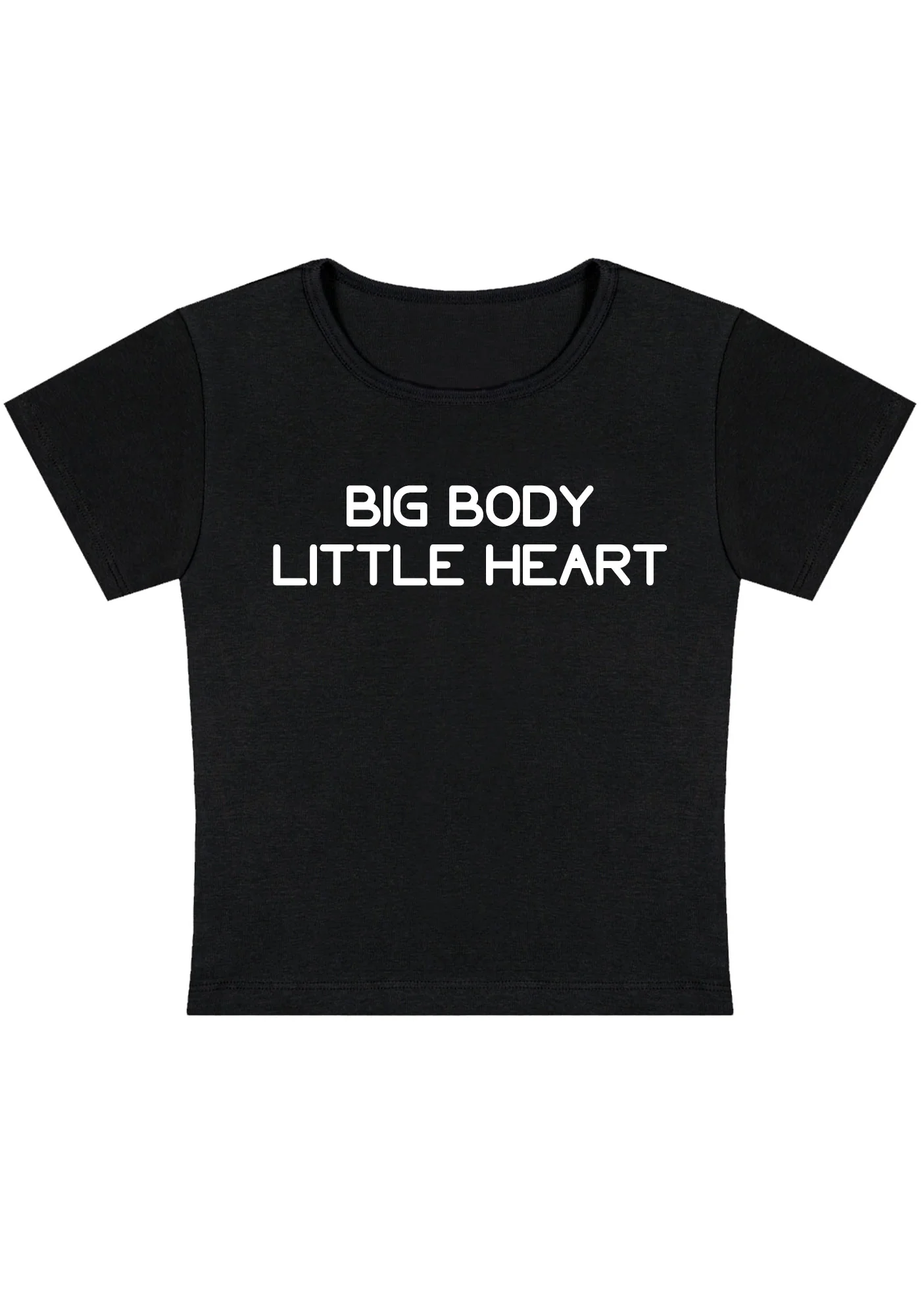 Curvy Big Body Little Heart Baby Tee - Image 3