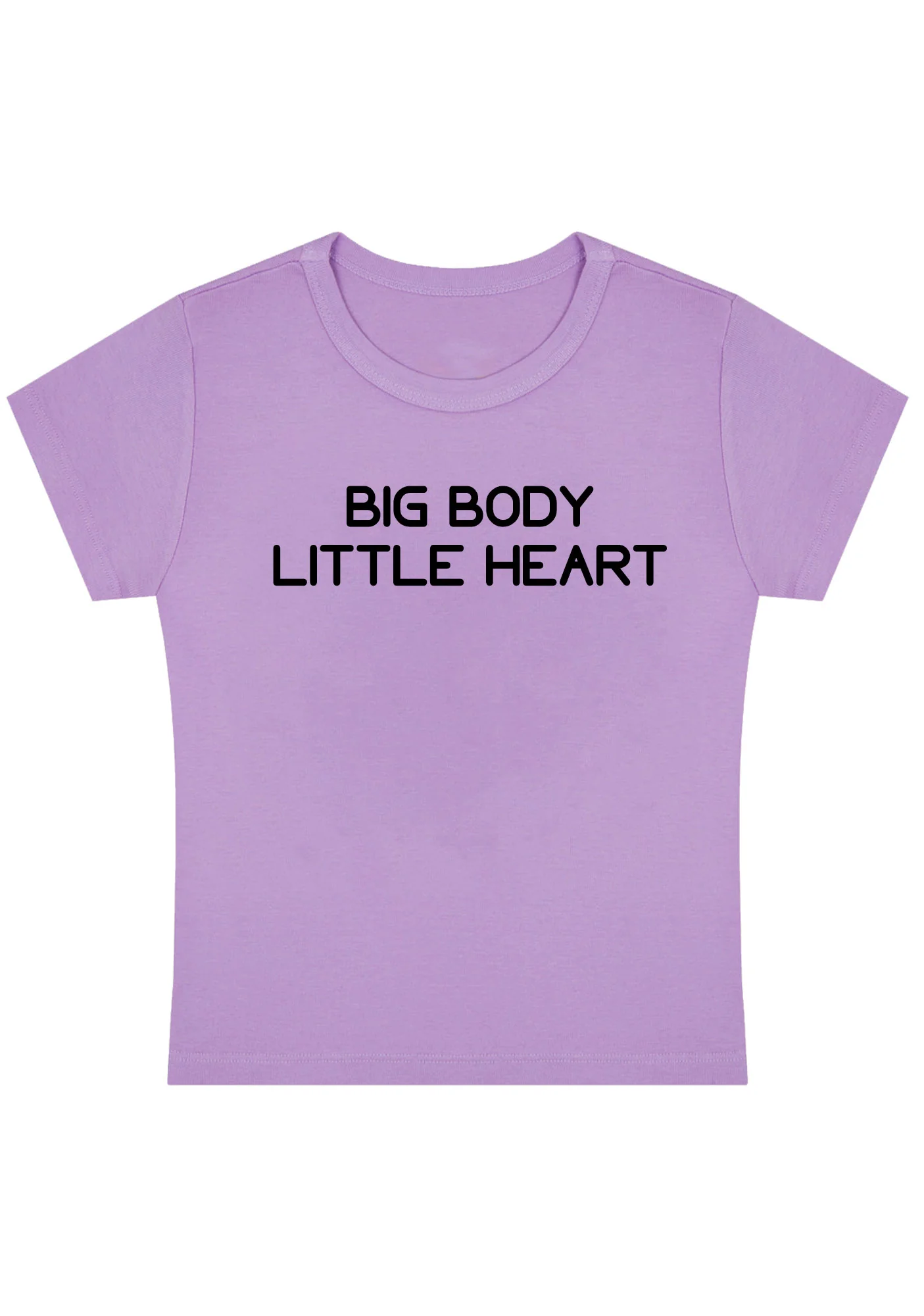 Curvy Big Body Little Heart Baby Tee - Image 4