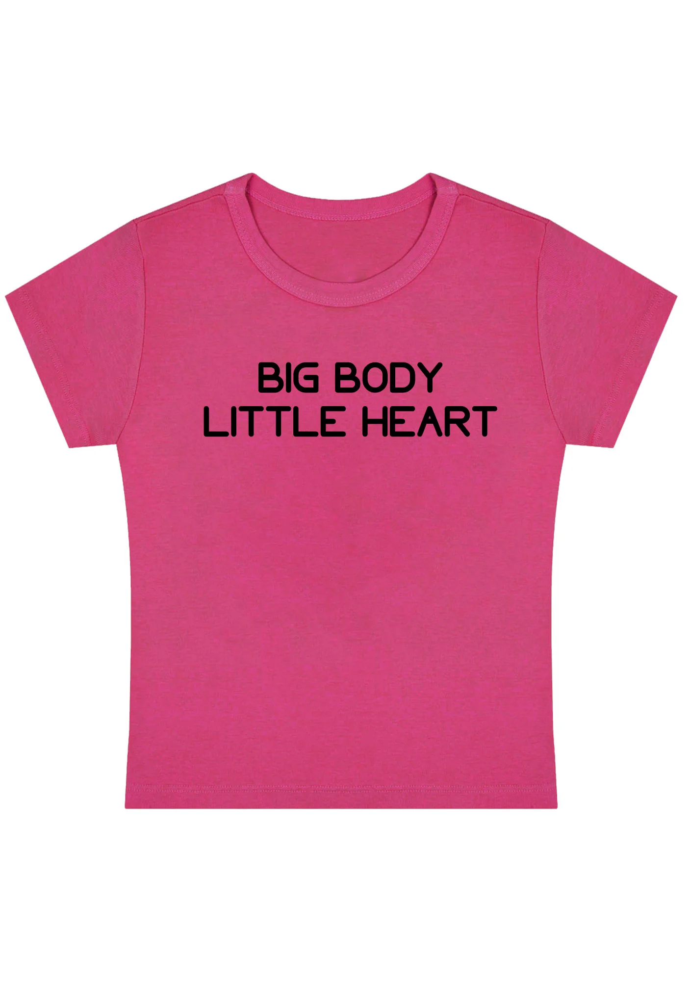 Curvy Big Body Little Heart Baby Tee - Image 5