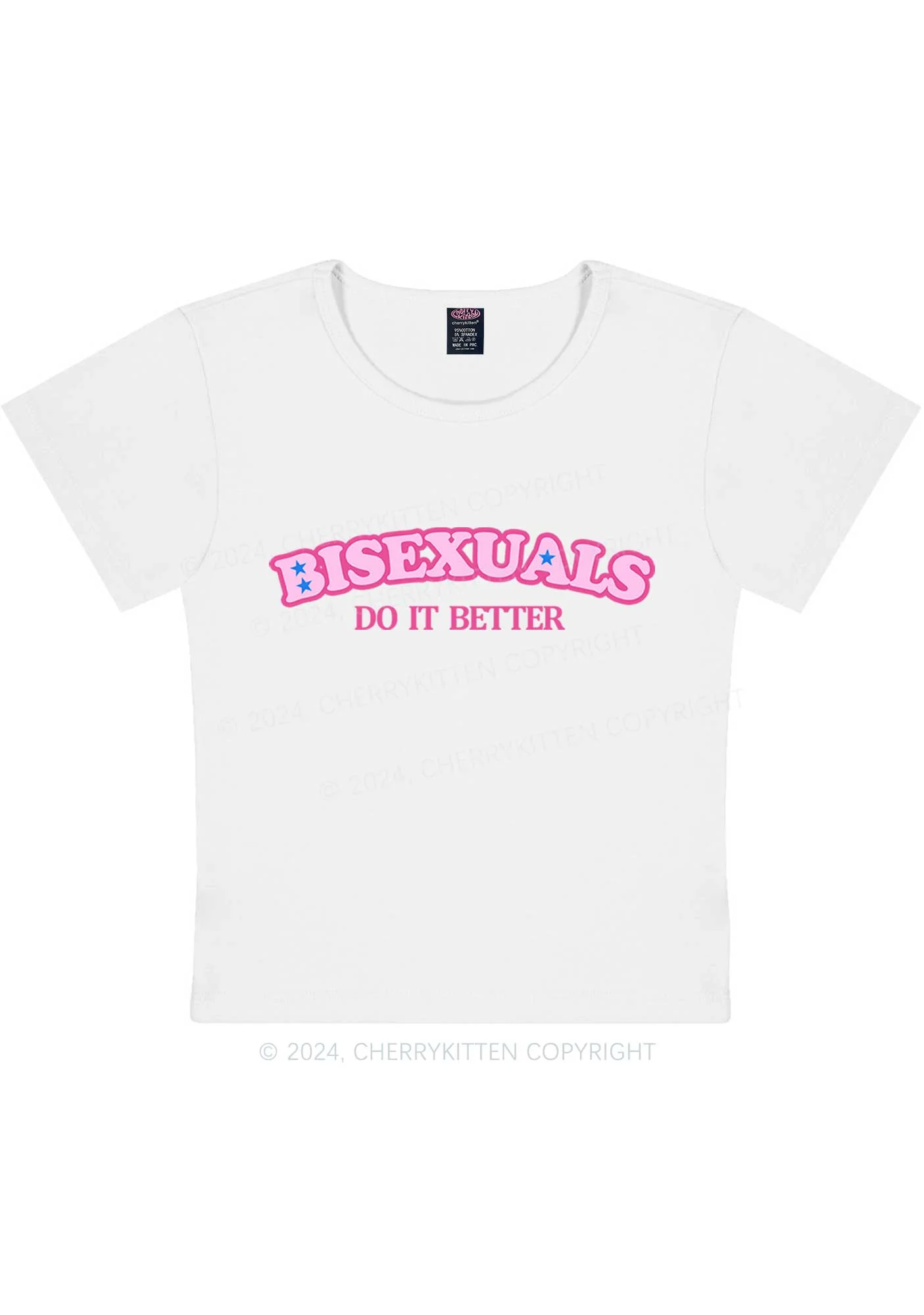 Curvy Bisexuals Do It Better Y2K Baby Tee Cherrykitten - Image 3